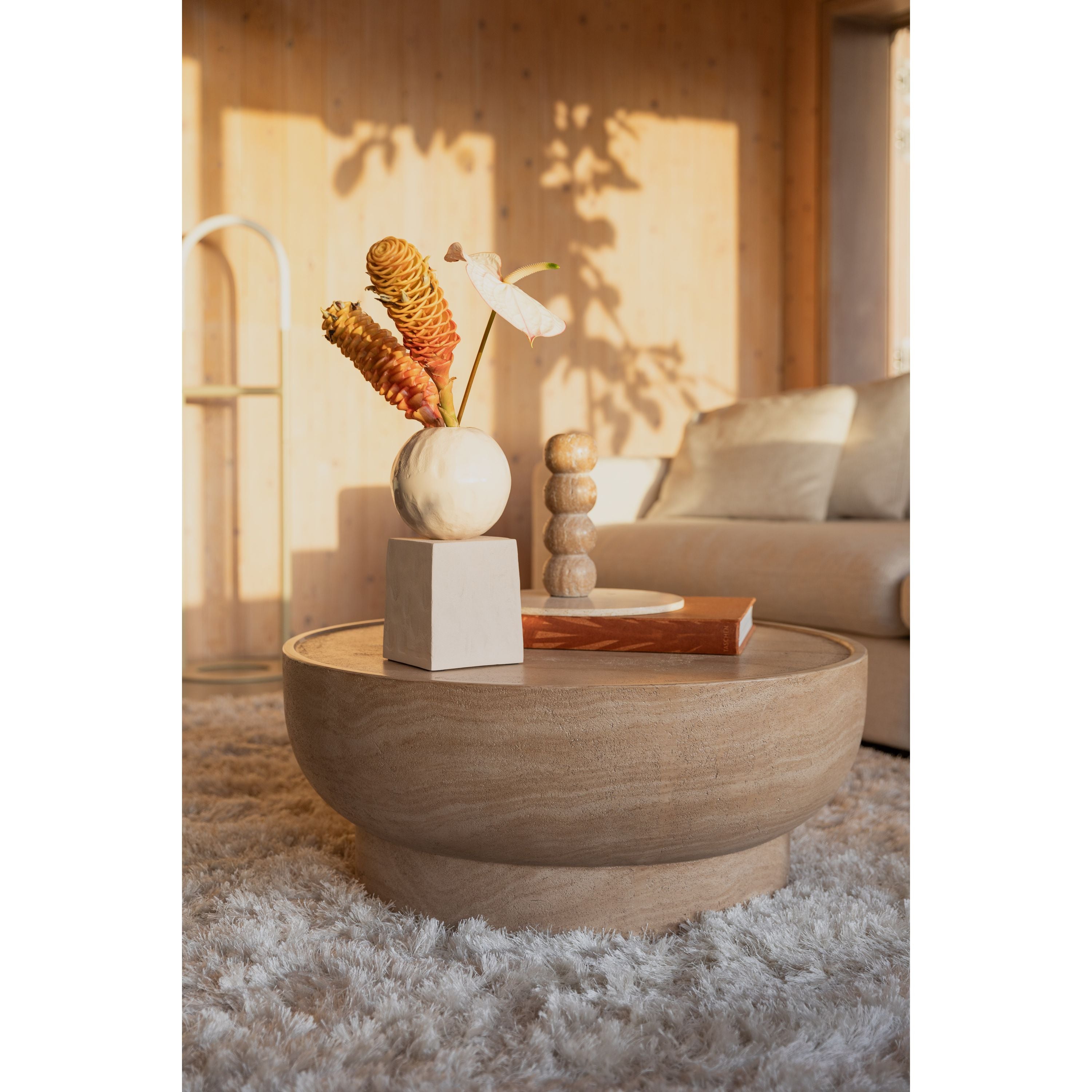 Zuiver Noble Salontafel Rond - Beige