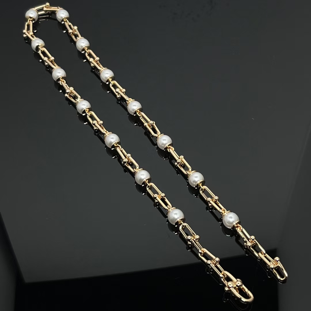 Tiffany HardWear Link Pearl Necklace - Original Replica Club
