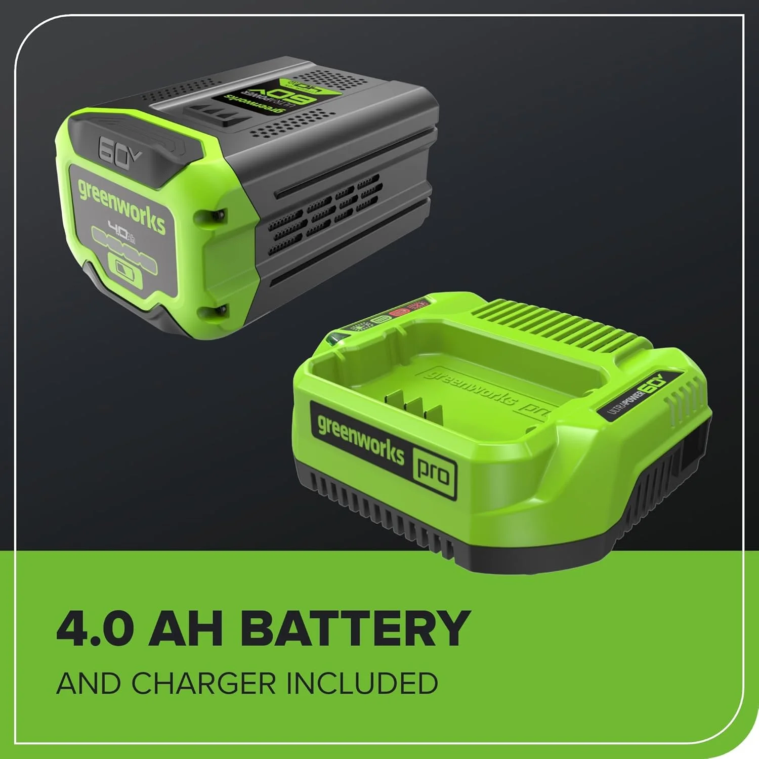 Greenworks 60V 17" Brushless (Push) Mower + 60V 13" String Trimmer, 4.0Ah Battery and 3A Charger - Image 11