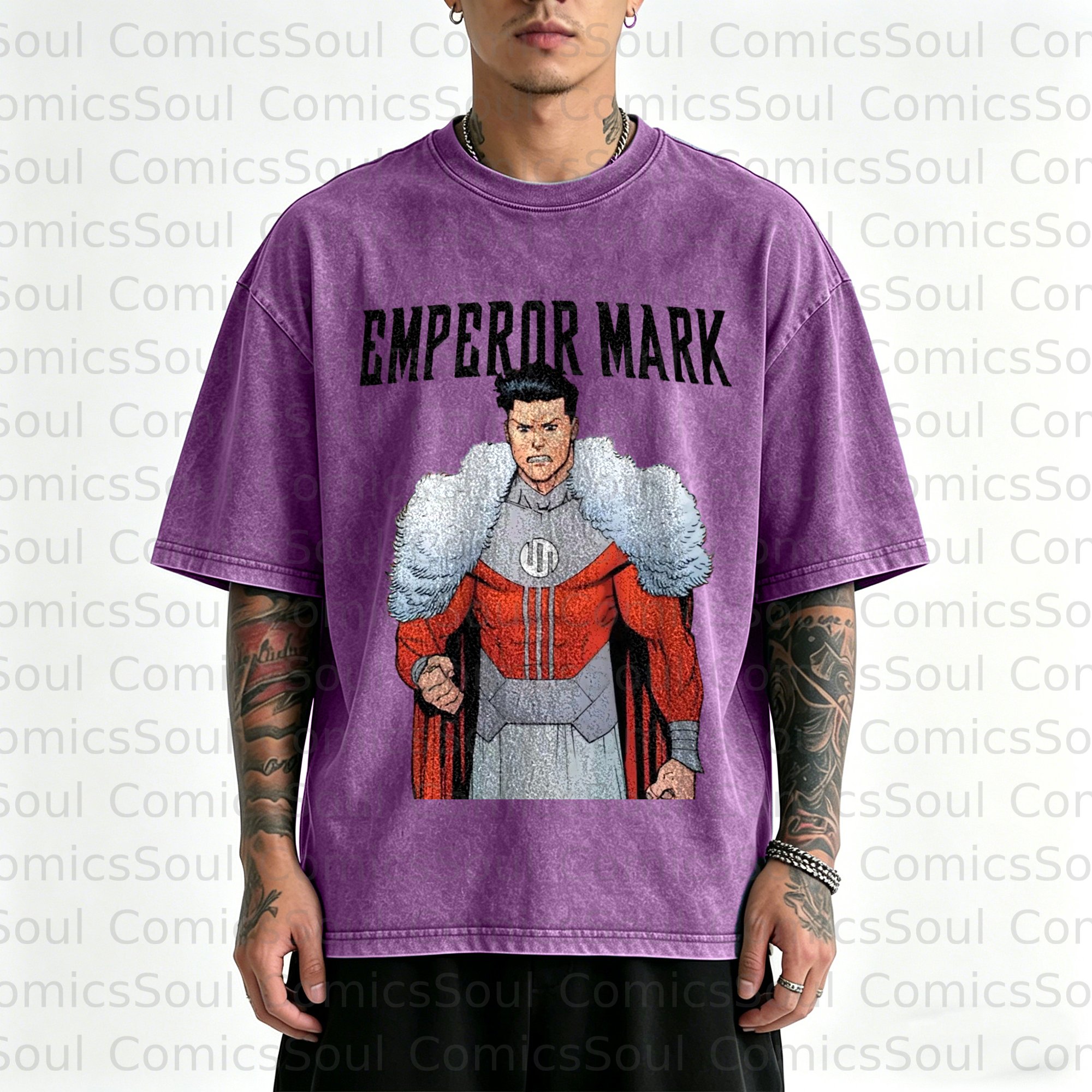 Unisex Anime Inspired Vintage Washed T-Shirt