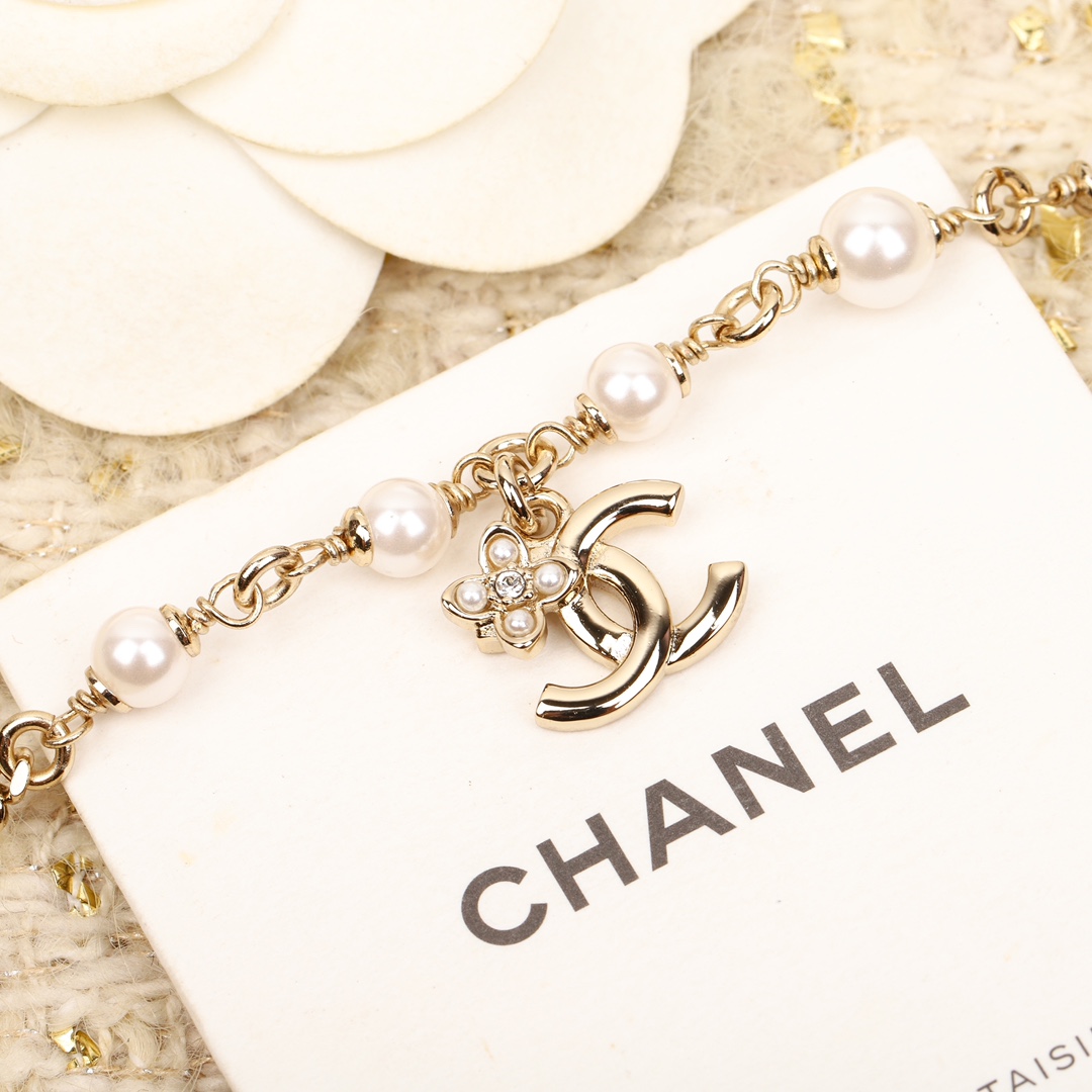 Chanel Light Gold Chain Little Flower CC Bracelet - Original Replica Club