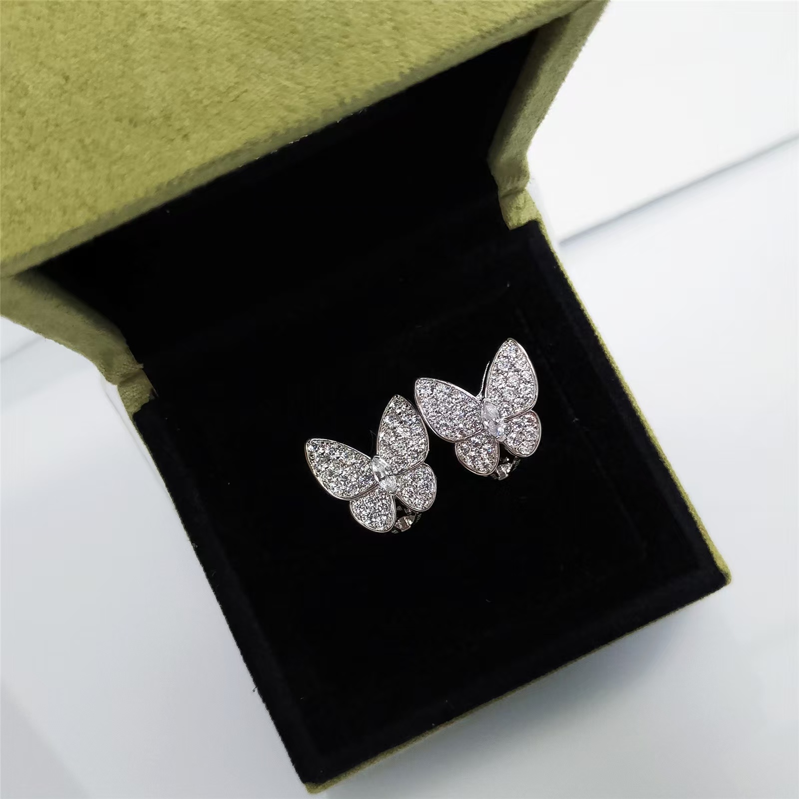 VCA Two Butterfly Earrings - Original Replica Club