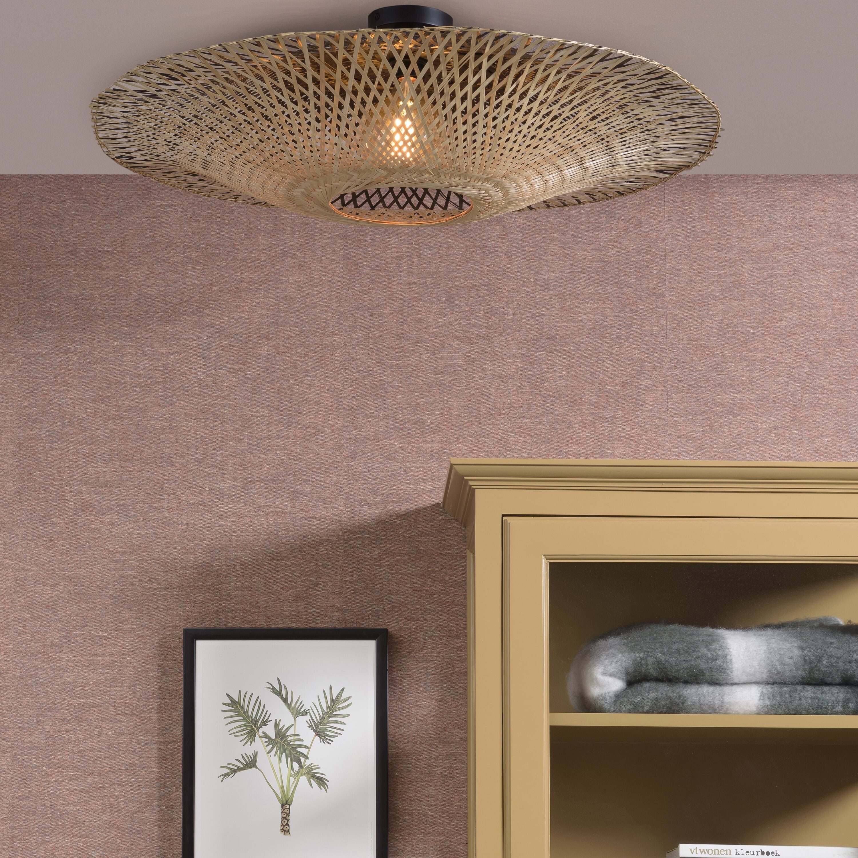 GOOD&MOJO Kalimantan Plafondlamp - Ø87cm - Naturel