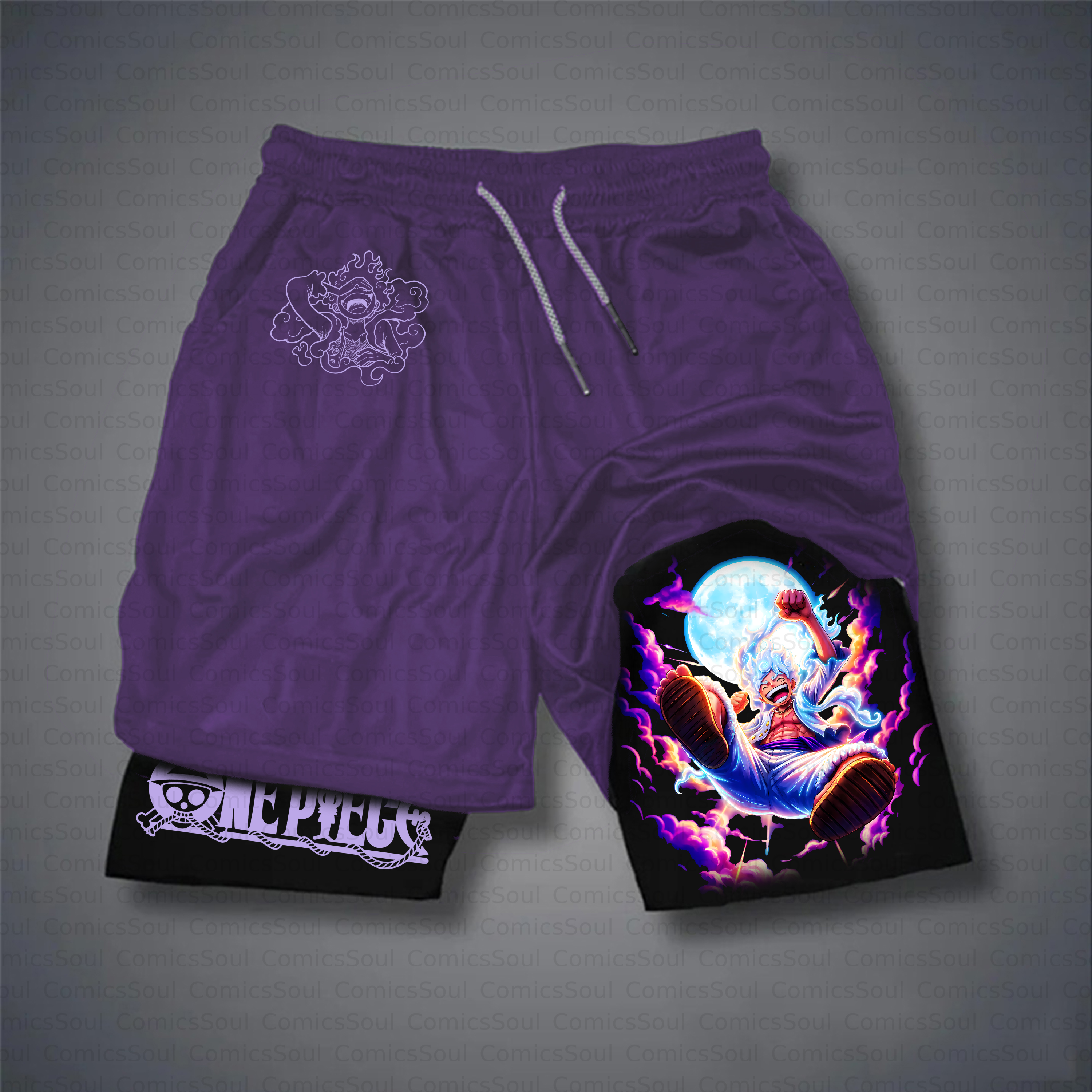 Unisex Casual Anime Style Shorts