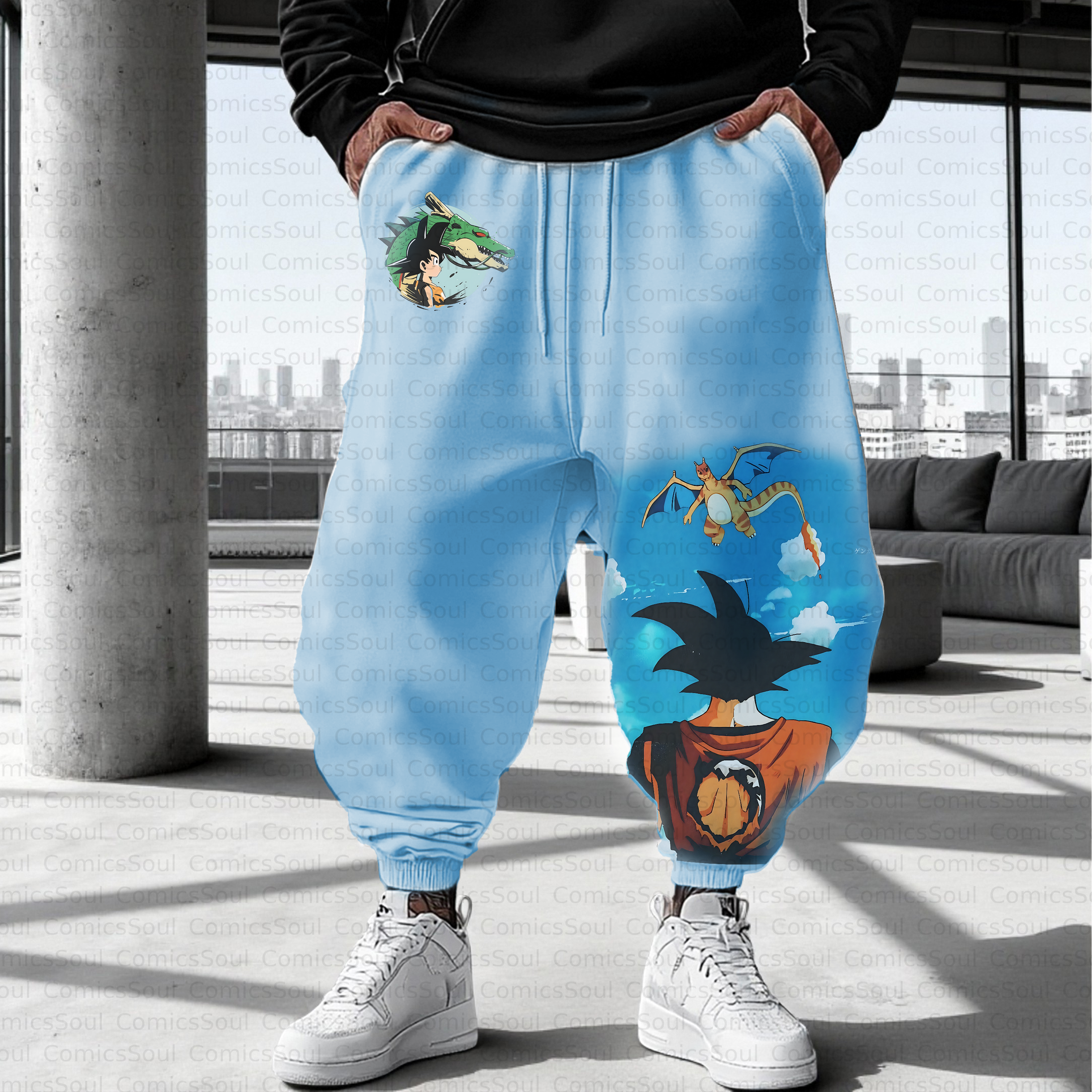 Unisex Casual Anime Streetwear Pant