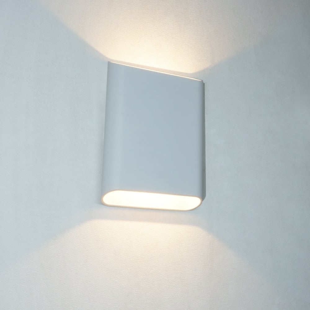 Artdelight Wandlamp Diaz-L Wit Led 2 x 6Watt IP65