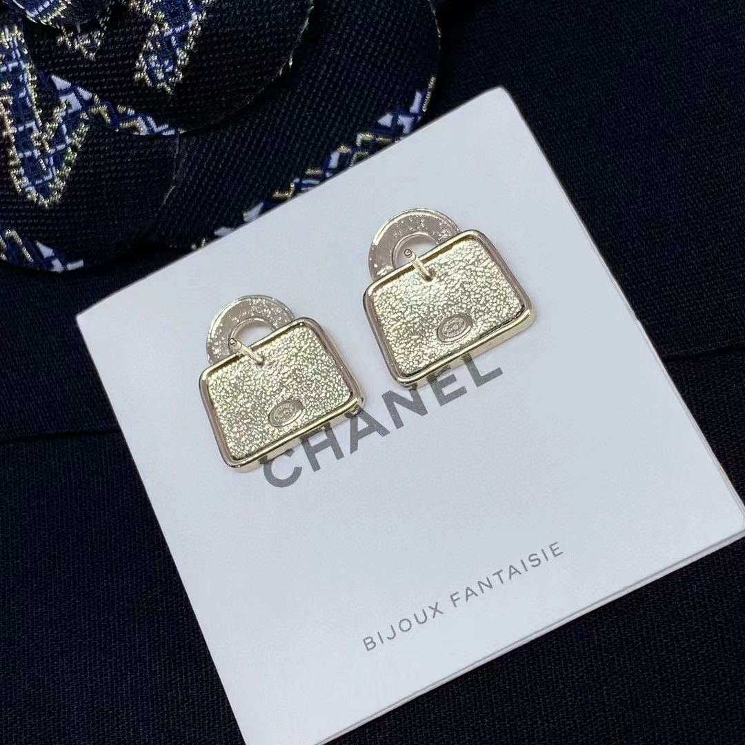 Chanel Pink Double C Lock Earrings - Original Replica Club
