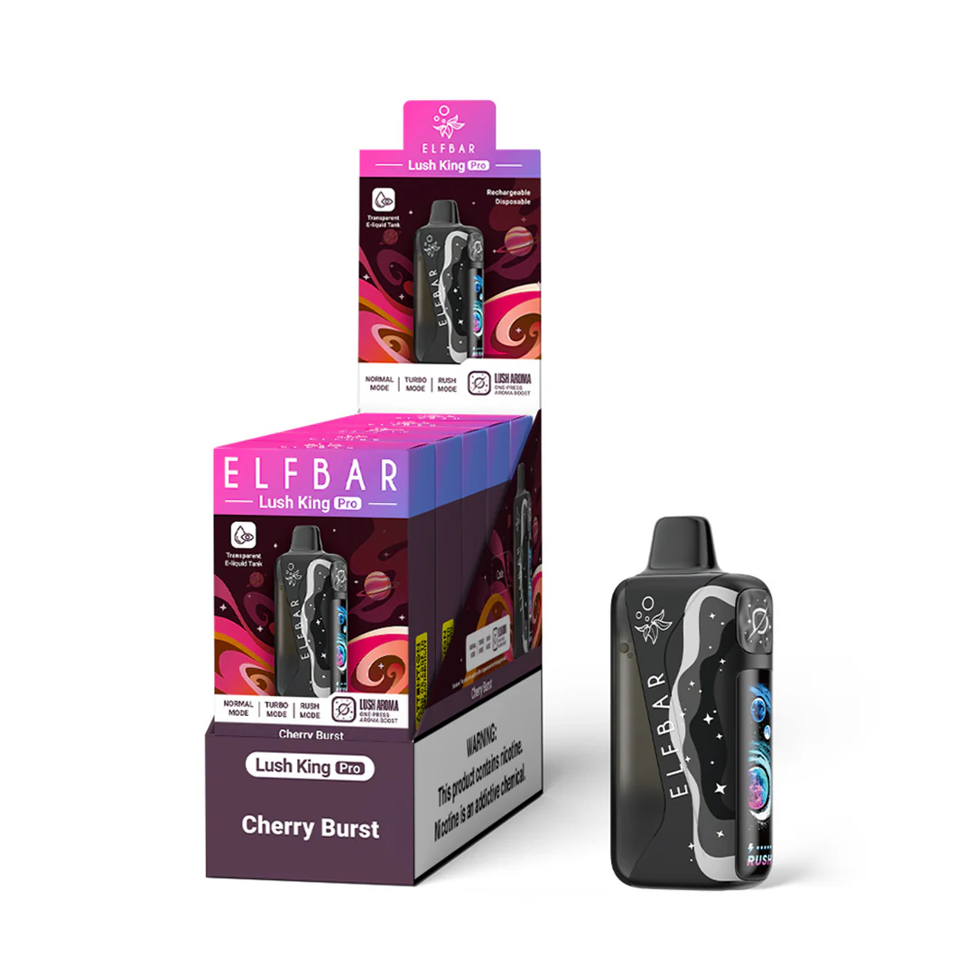 ELFBAR Lush King Pro ladattava kertakäyttöinen sähkötupakka (kaikki maut)