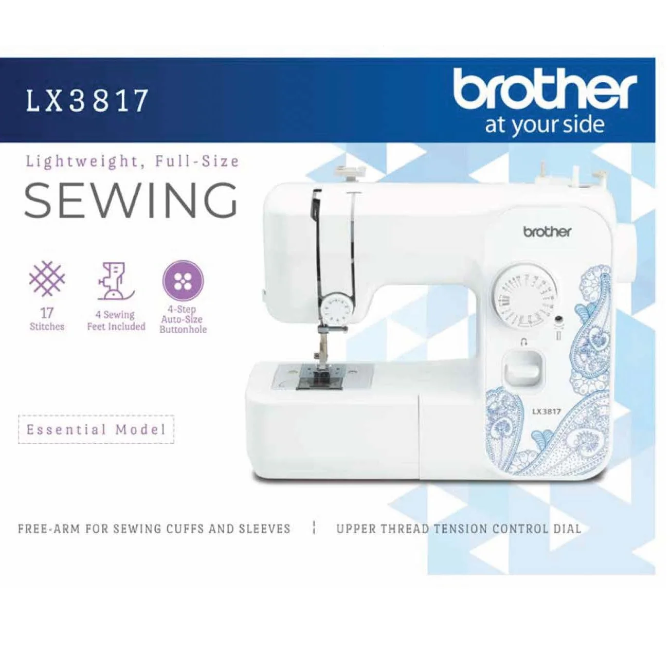 Brother LX3817- Beginner Sewing Machine, 17 Stiches - Image 2
