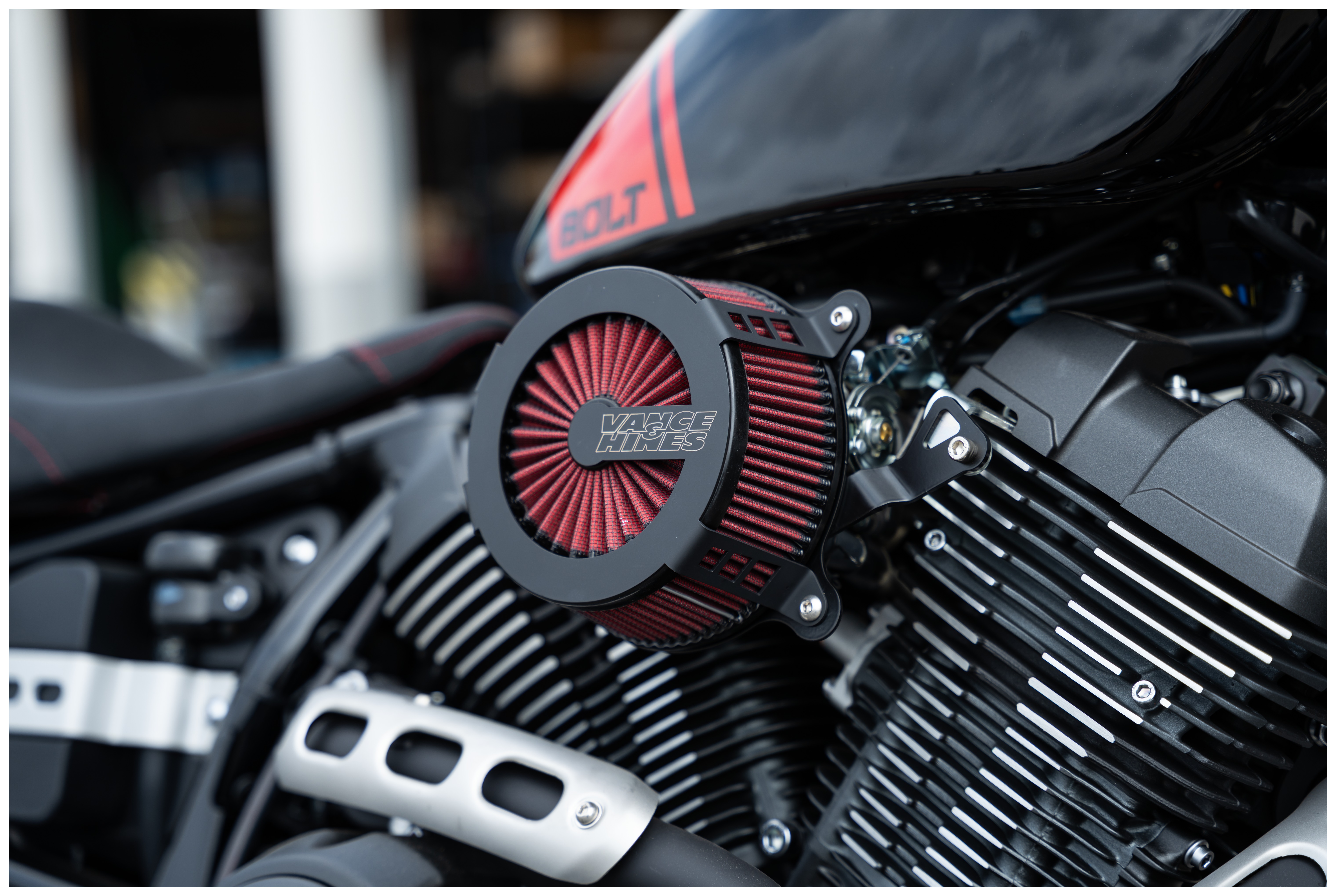 SportsBikeShop Vance & Hines VO2 Cage Fighter Air Cleaner Kit Yamaha Bolt 2014-2025