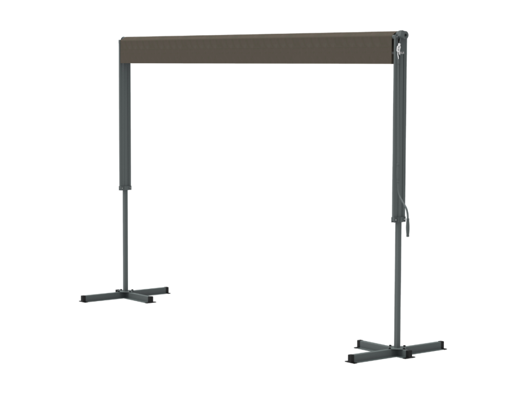 Toldo manual de doble vertiente 2,95 x 3 m topo ISEO