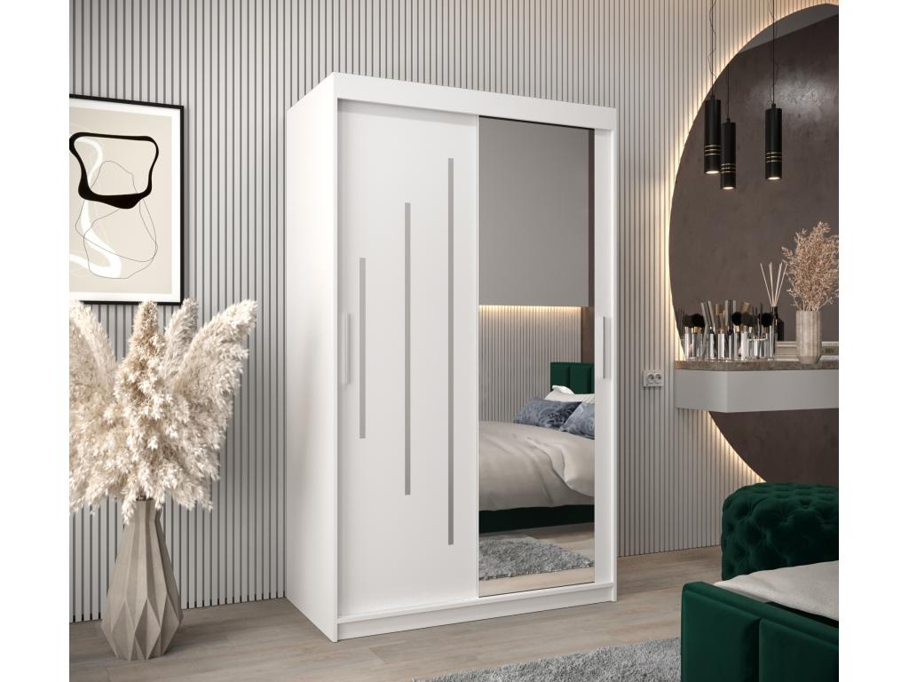 ARMARIO YORK 2 DE PUERTAS CORREDERAS 200/120/62 2 puertas (blanco/blanco)