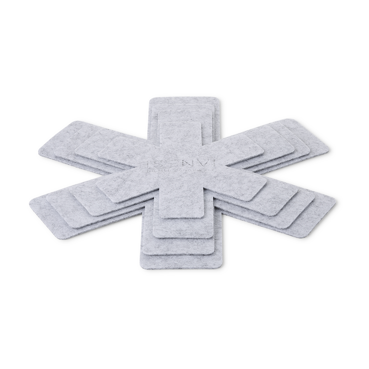 Hunter pannenbeschermers - set 4 stuks - grijs