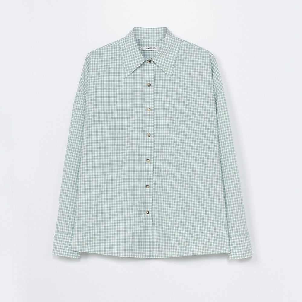 Cordera - Chemise Oversize - Vert Vichy