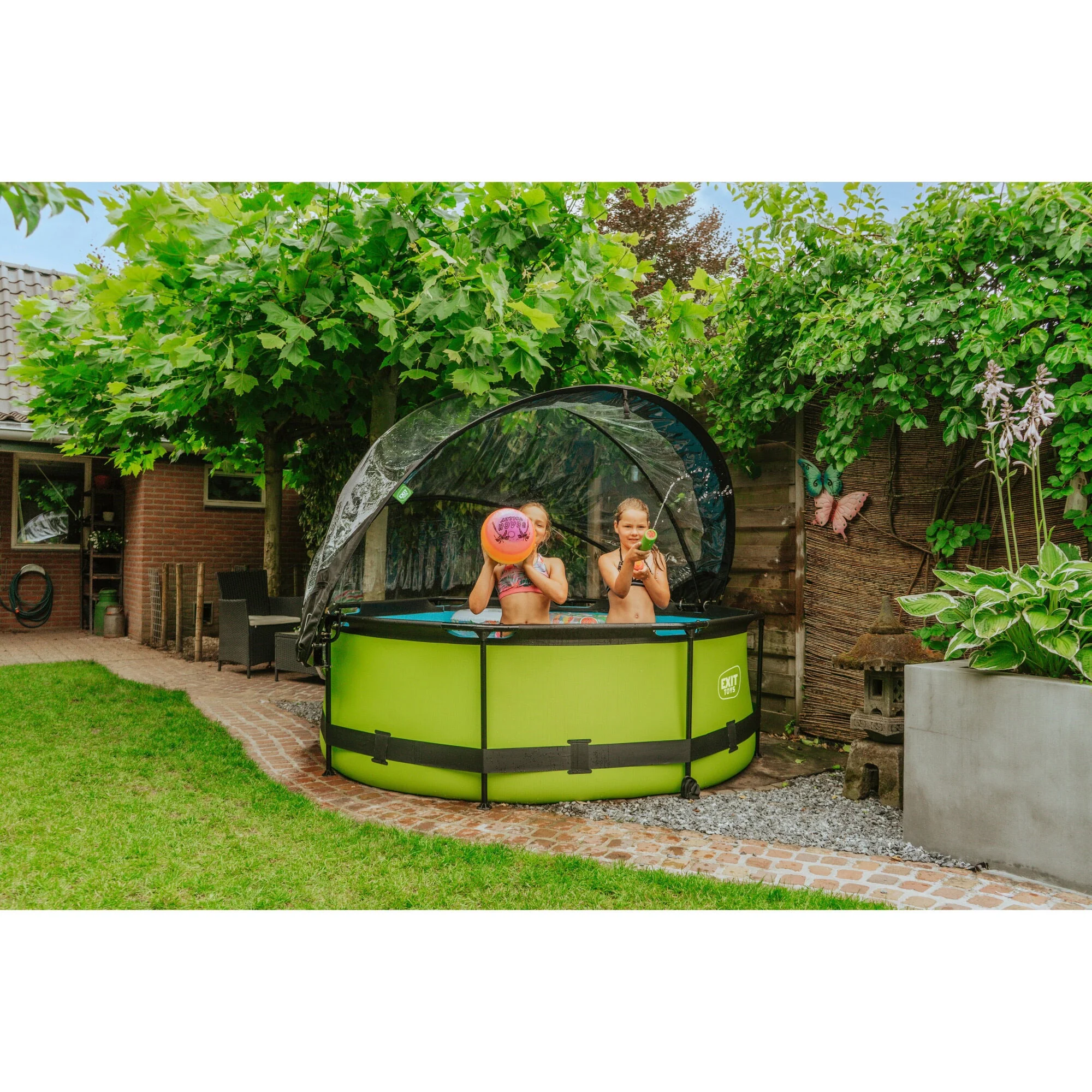 EXIT Toys UV Resistant Pool Covers, PVC Transparent, 104" x 104" x 55" - Image 12
