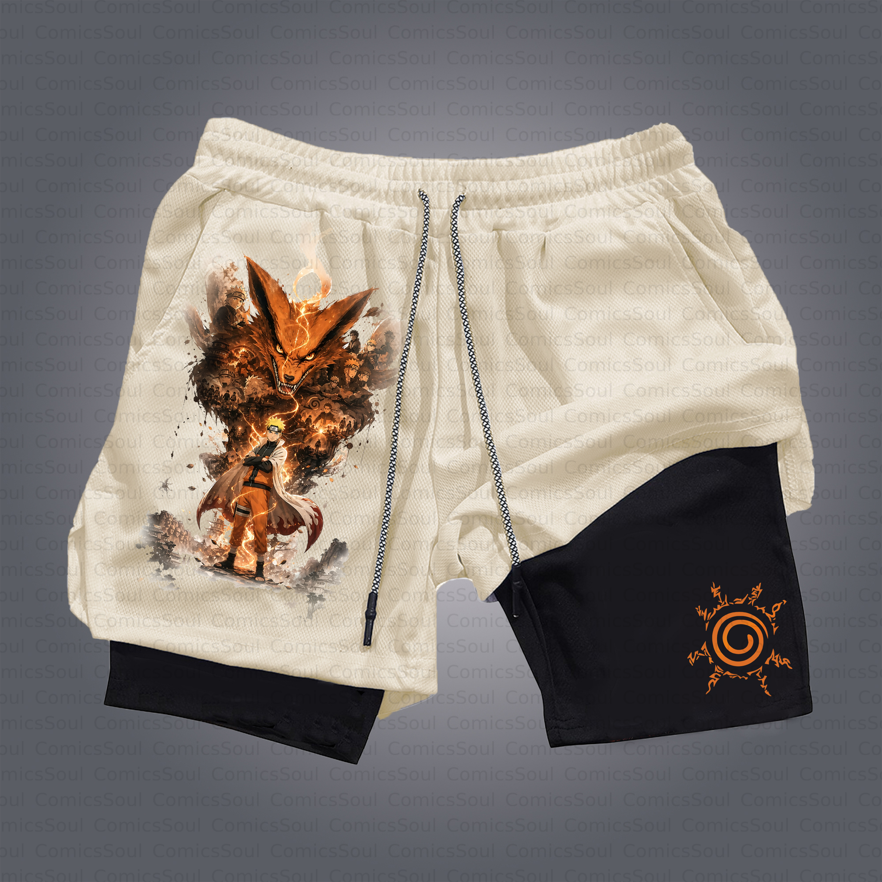 Unisex Casual Anime Style Shorts
