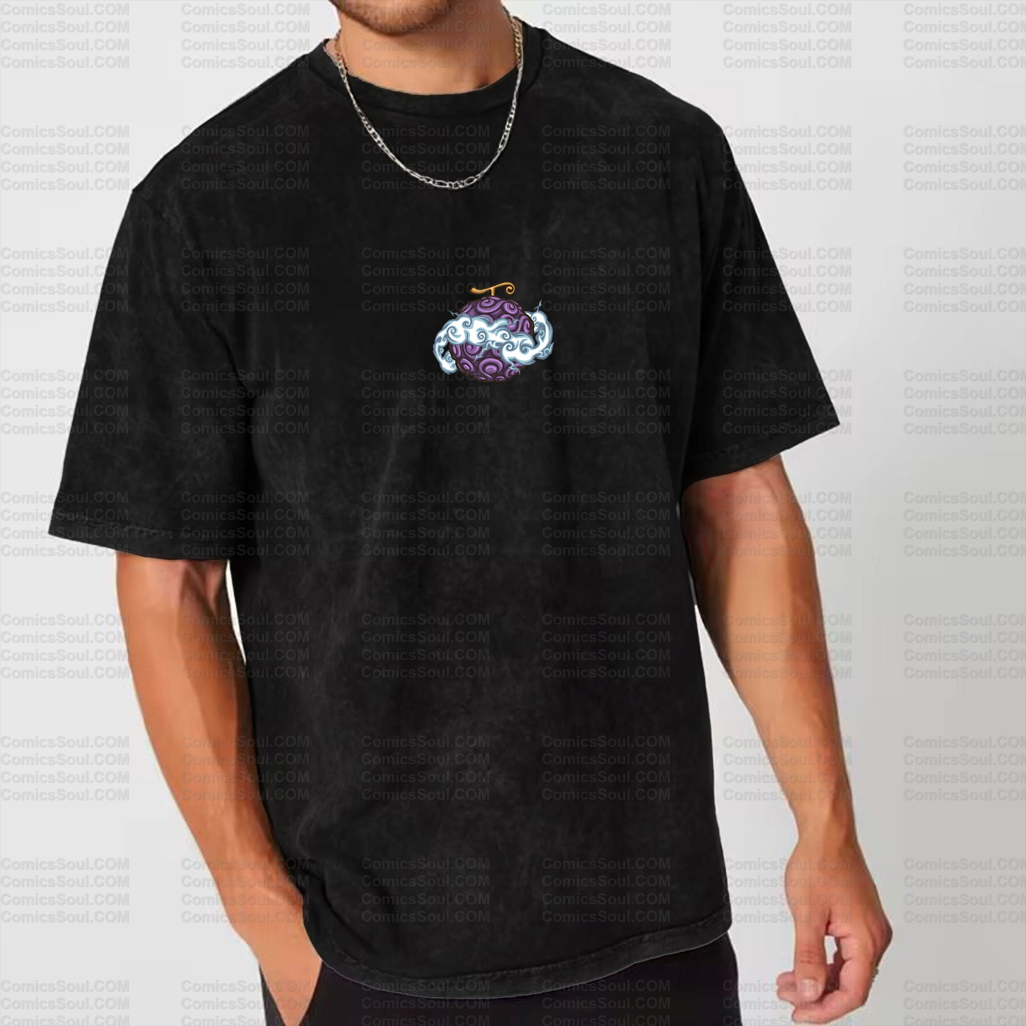 One Piece Printed Unisex Washed T-Shirt TeeThreads Sustain the Scene with Custom Apparel