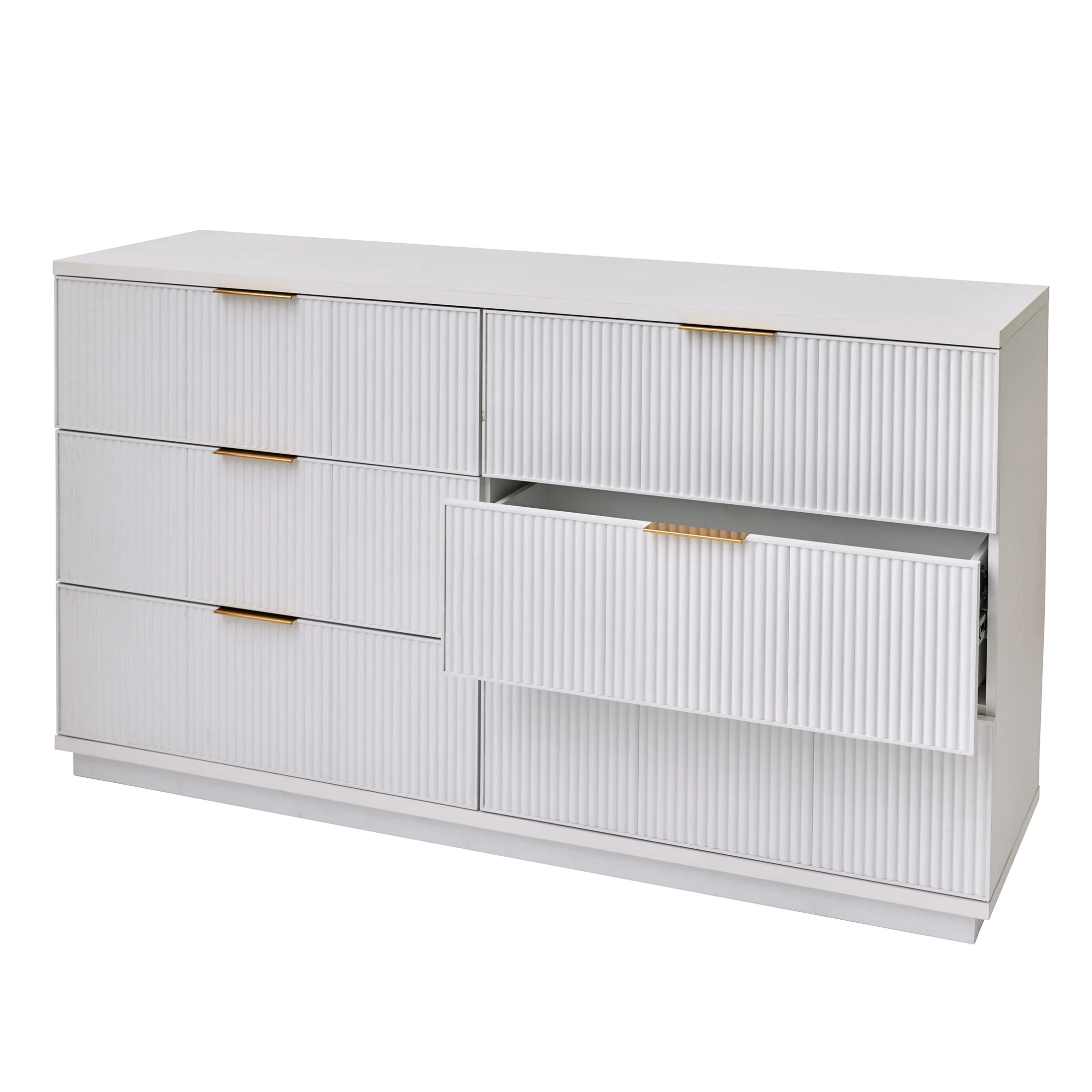 Better Homes and Gardens Lillian 6 Drawer Dresser, White - Image 6