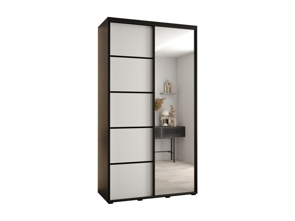 ARMARIO Nestleare 5 DE PUERTAS CORREDERAS 235 - 2/130/45 2 puertas Negro/Blanco/Negro