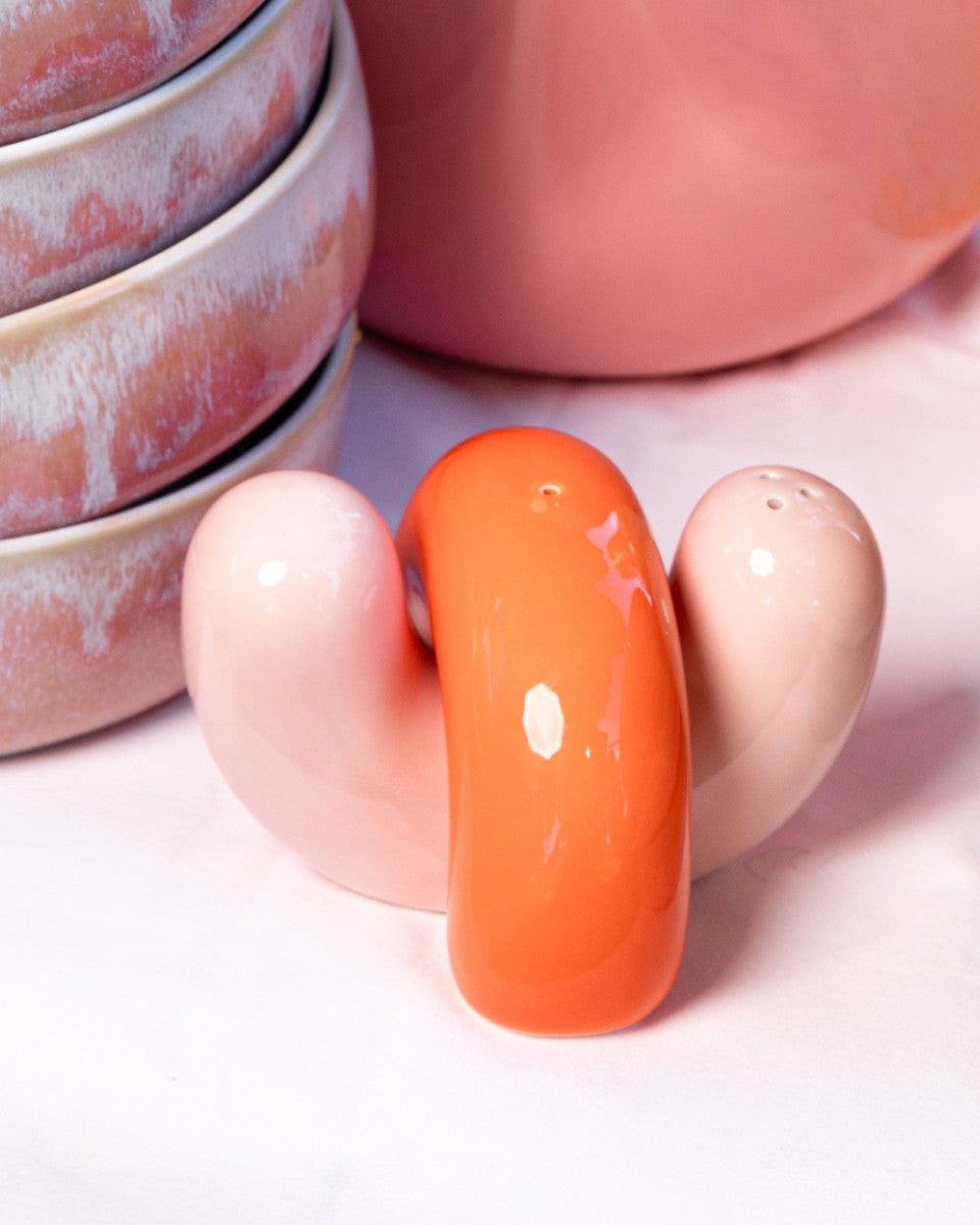 Seia Salz- & Pfefferstreuer orange rosa