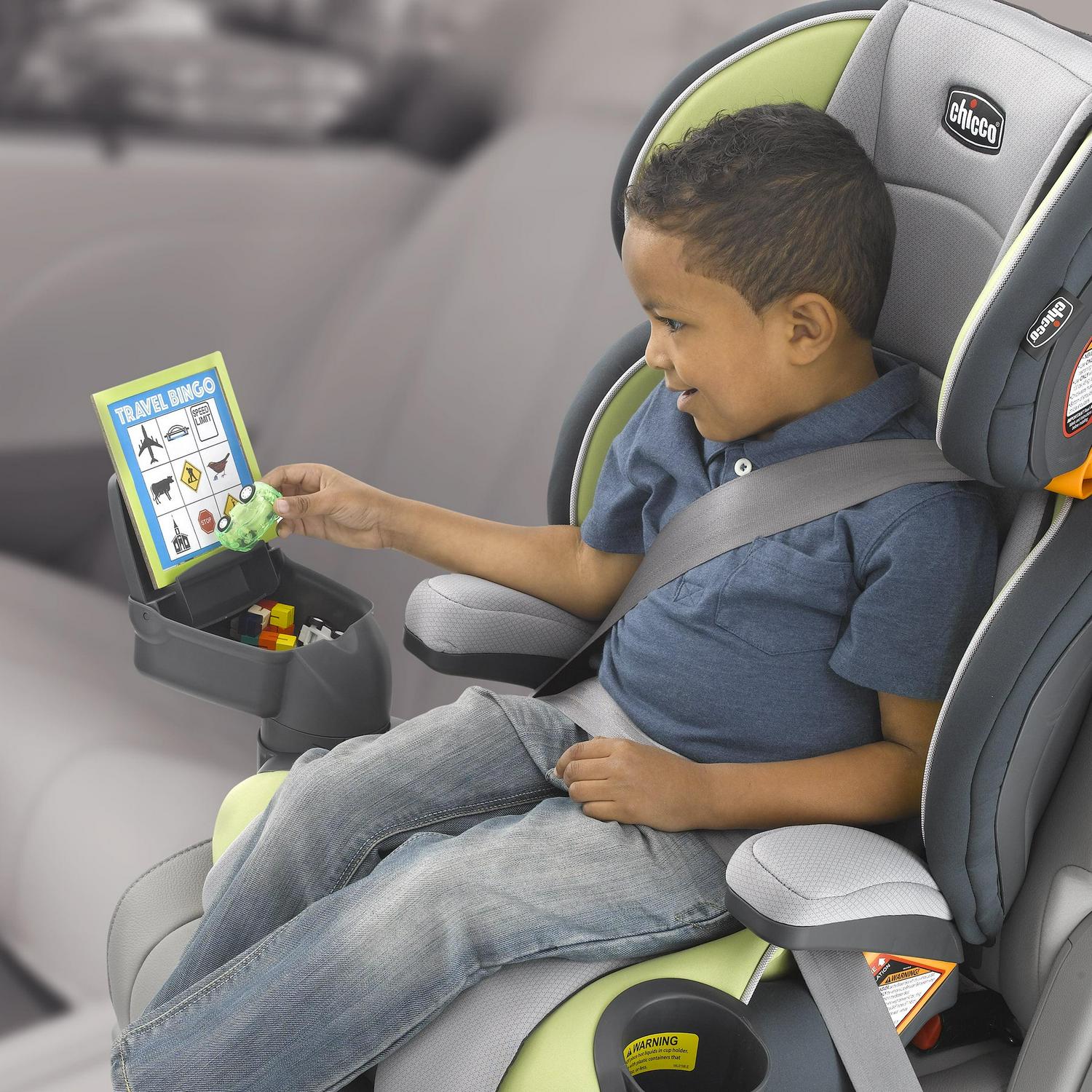 Chicco KidFit Zip Plus 2-in-1 Belt Positioning Booster Car Seat - Taurus (Black/Grey). New - Image 11