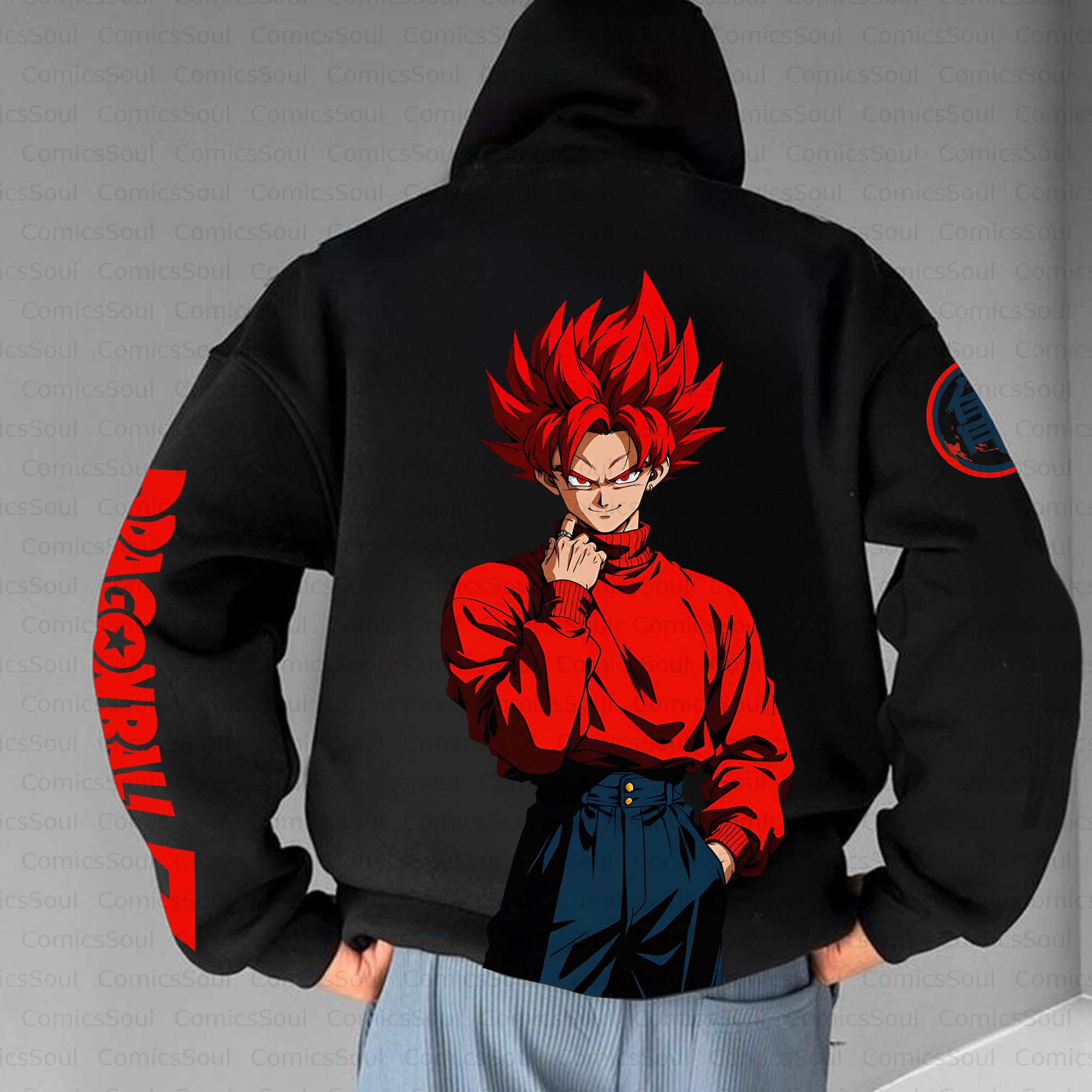 Unisex Anime Inspired Vintage Plush Hoodie