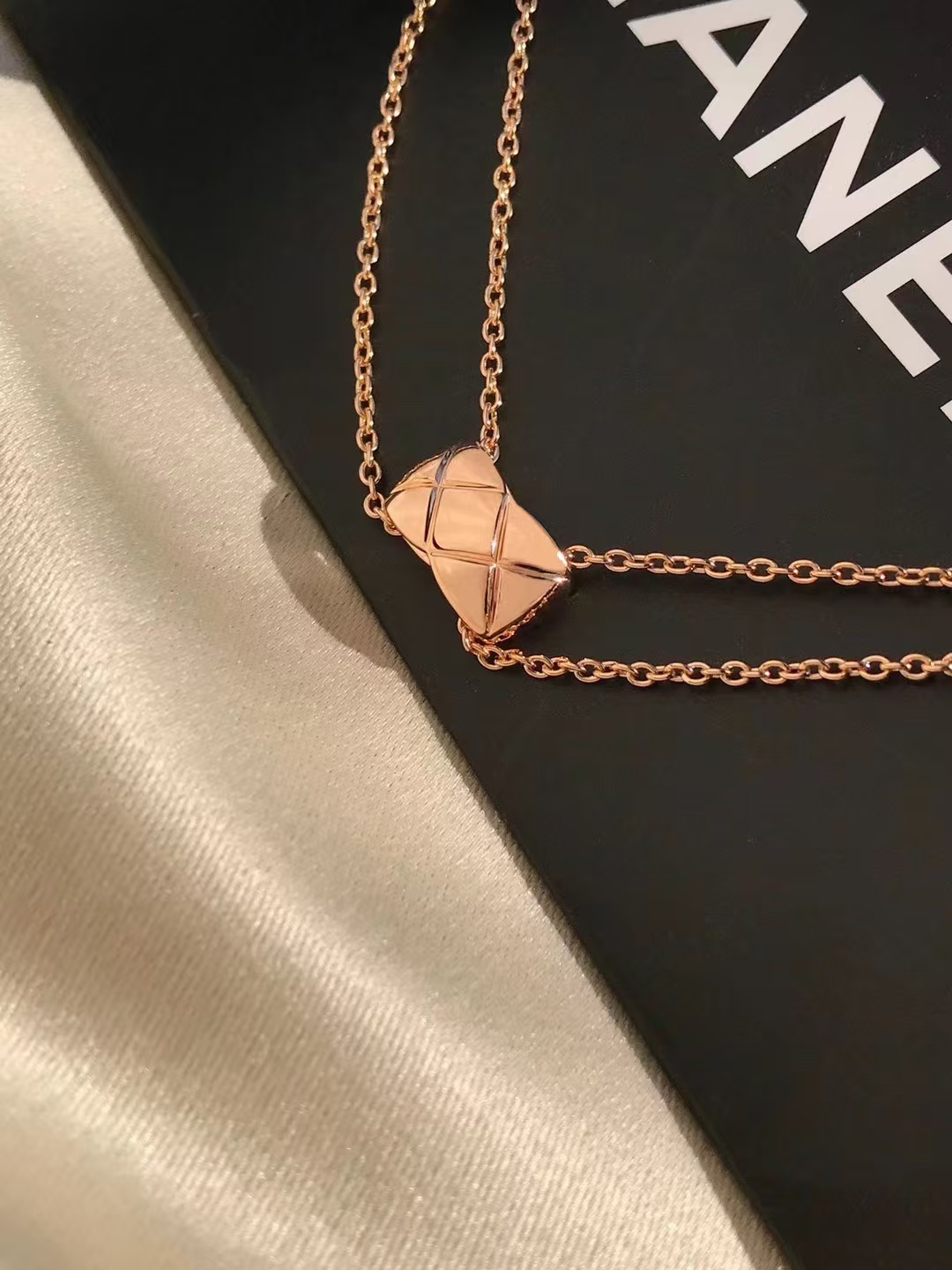 Chanel Coco Crush Rose Gold Necklace - Original Replica Club