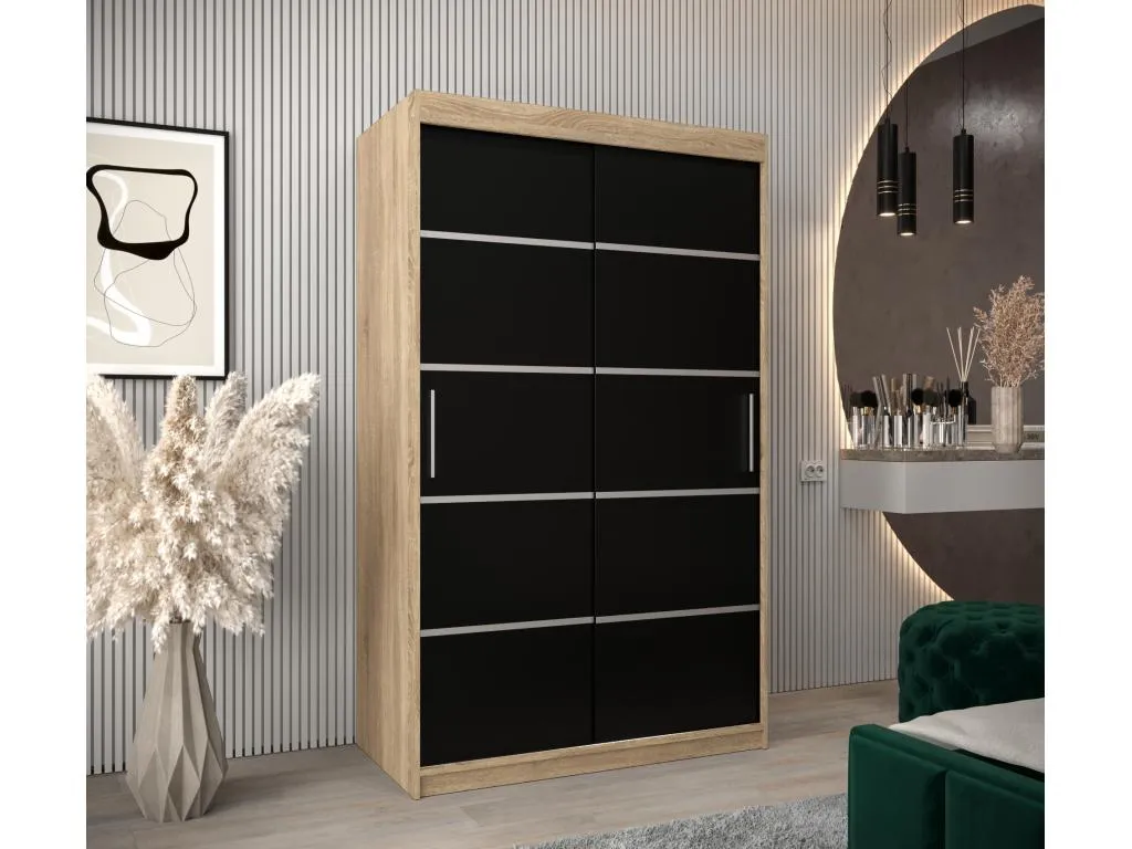 ARMARIO Mueblestop 1 DE PUERTAS CORREDERAS 200/120/62 2 puertas (Mueblestop/negro) IZZM95524