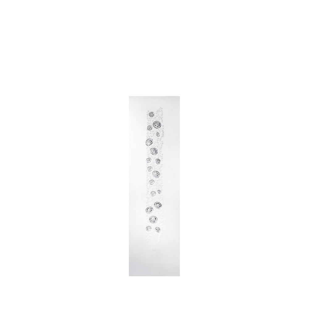 PANNEAU D'ESPACE BOUQUET - CRISTAL INCOLORE, VERRE SATINÉ, PETIT MODÈLE