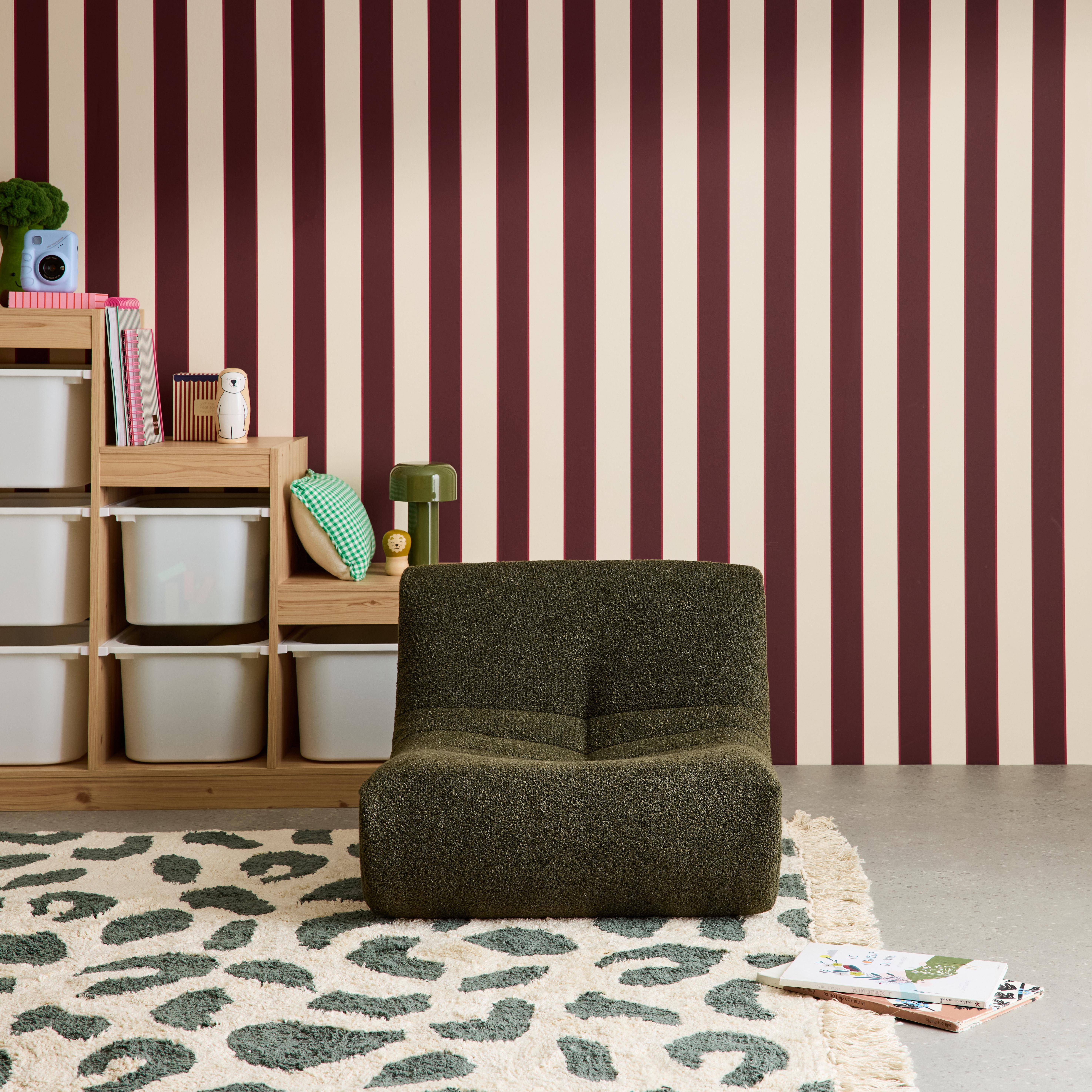 Sokol kids - Sillón infantil de una plaza con tejido borreguito texturizado, 1 plaza