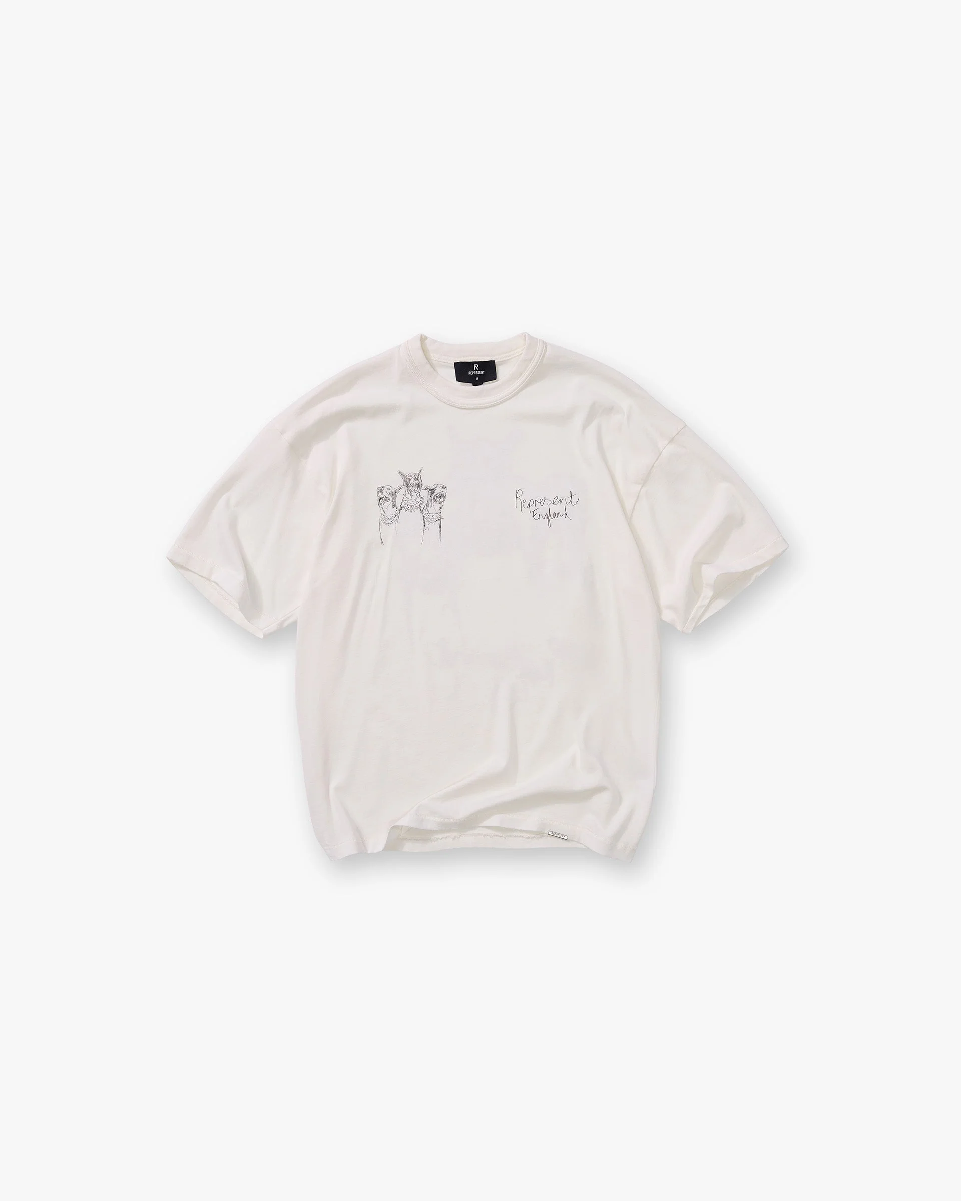 Hand Drawn Thoroughbred T-Shirt - Flat White