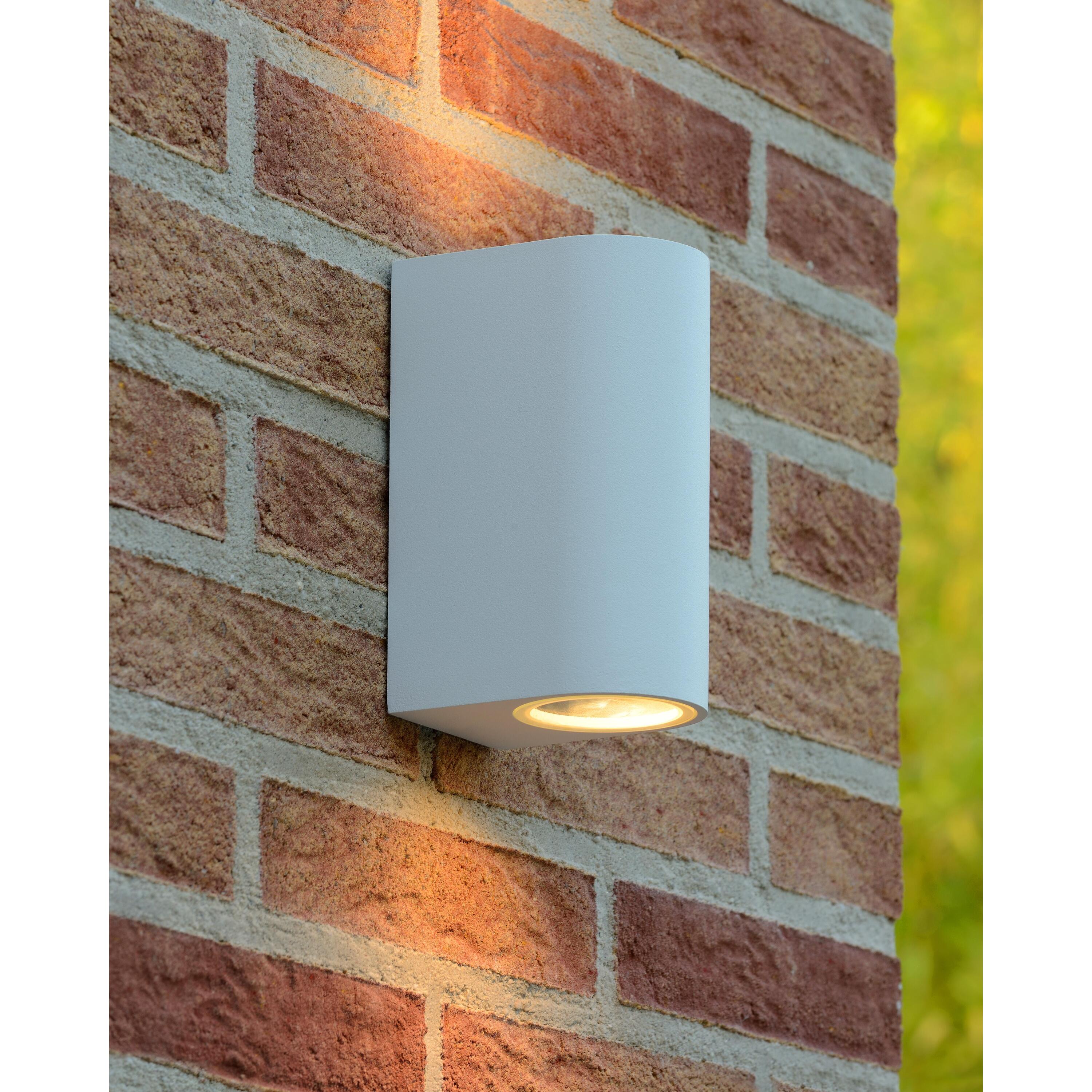 Zaro 1 wandlamp buiten IP44 rond wit
