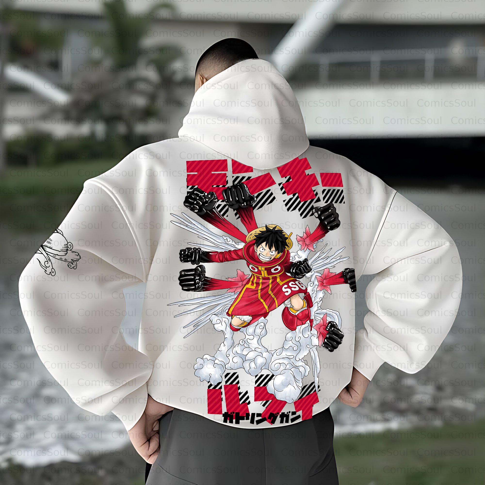 Unisex Anime Inspired Vintage Plush Hoodie