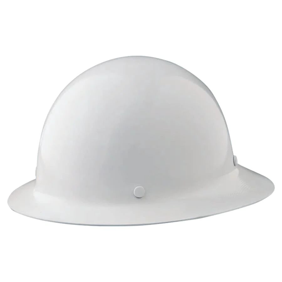 MSA White Skullgard Full Brim Hard Hat #475408 - KTF Painting Interior Exterior