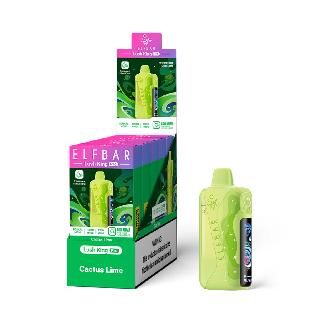 ELFBAR Lush King Pro ladattava kertakäyttöinen sähkötupakka (kaikki maut)