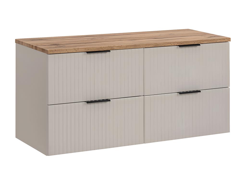 Mueble bajo lavabo 120cm encimera Adriel Cachemira y Madera
