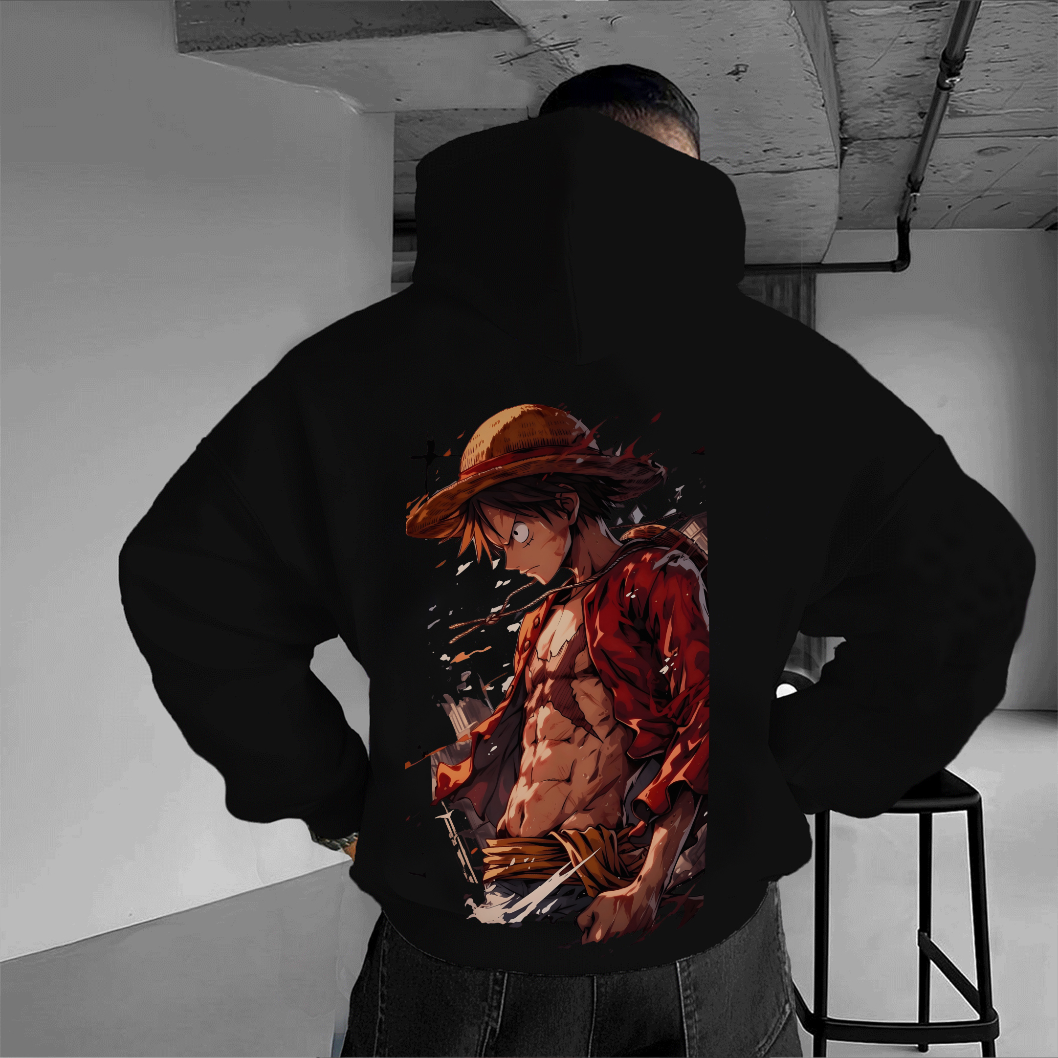 Unisex Oversized Anime Print Hoodie | Comicssoul