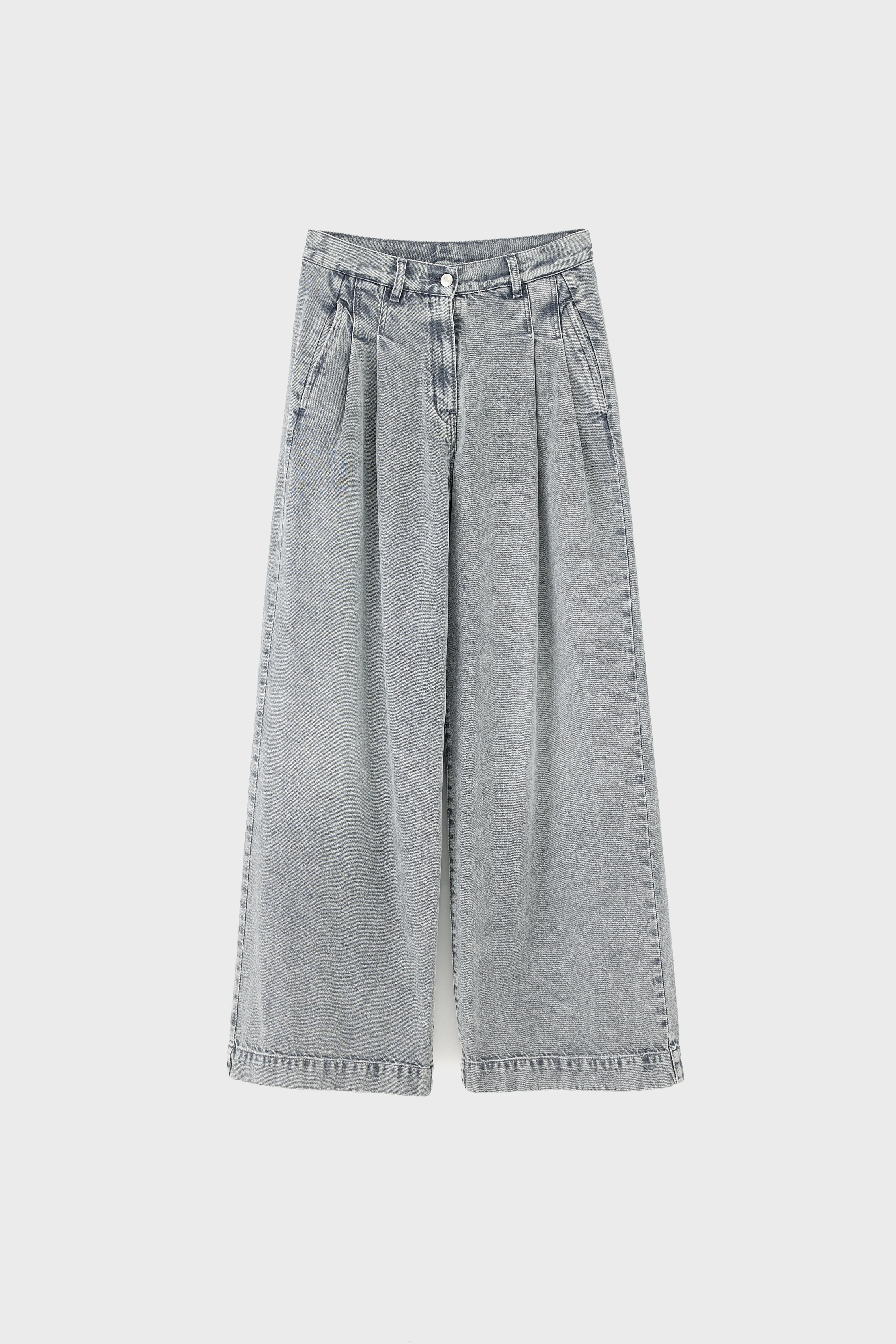 Bellerose Denim N. 74 - super-wide jeans (261 / W / USED GREY)