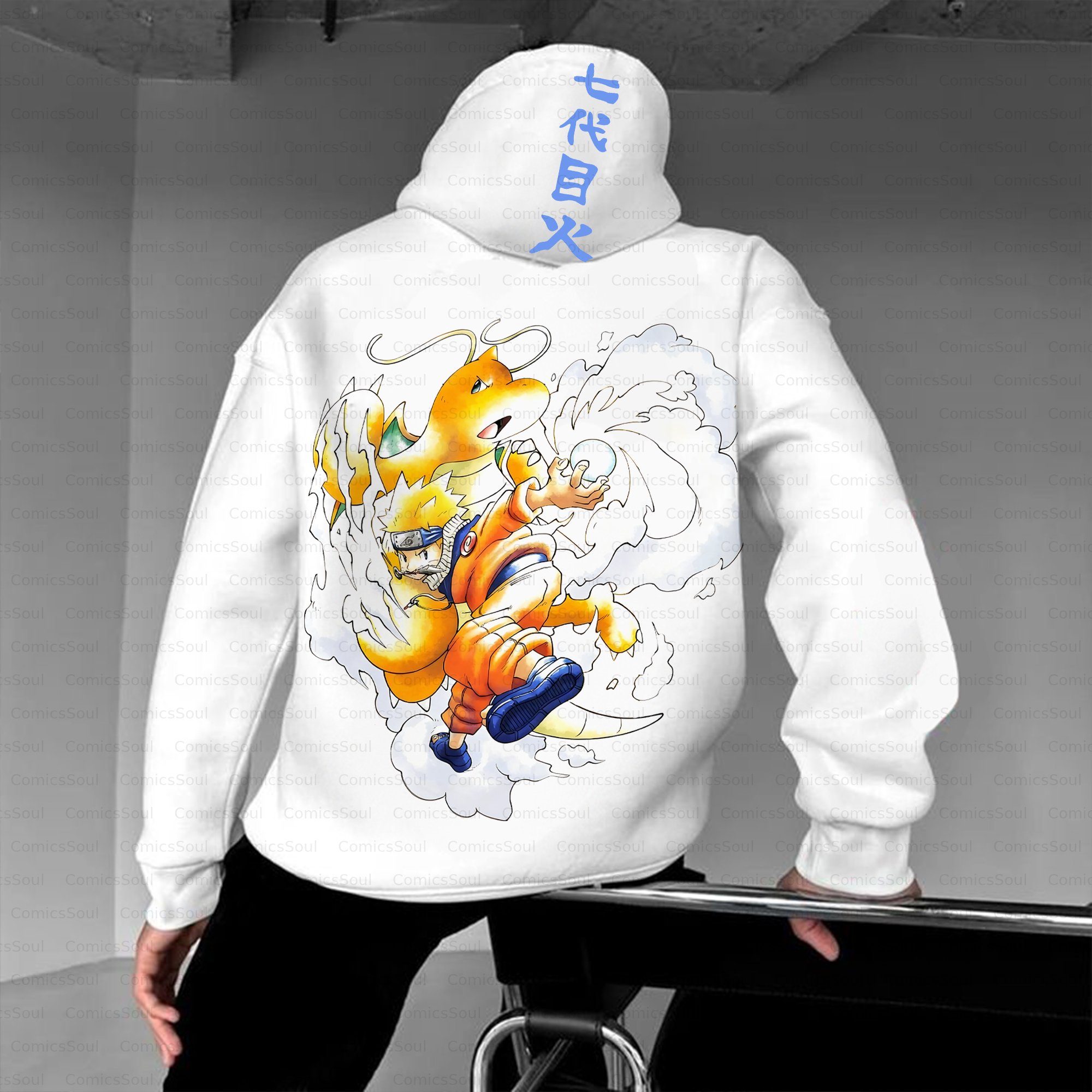 Unisex Anime Inspired Vintage Plush Hoodie