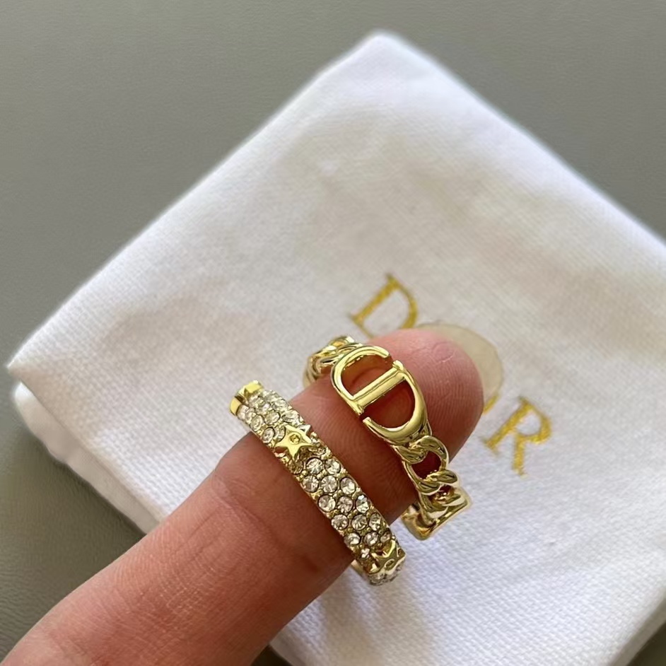 Dior CD Star Stacking Rings - 2 Pieces - Original Replica Club