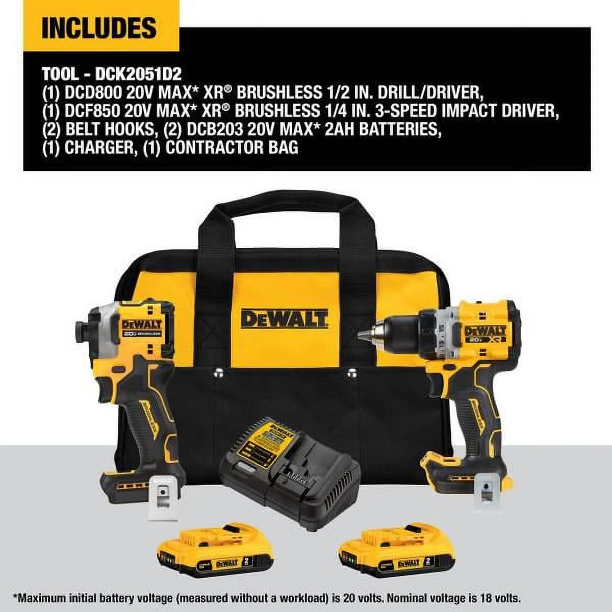 DEWALT 20V, Cordless Drill Drivers, 2.0Ah - Image 4