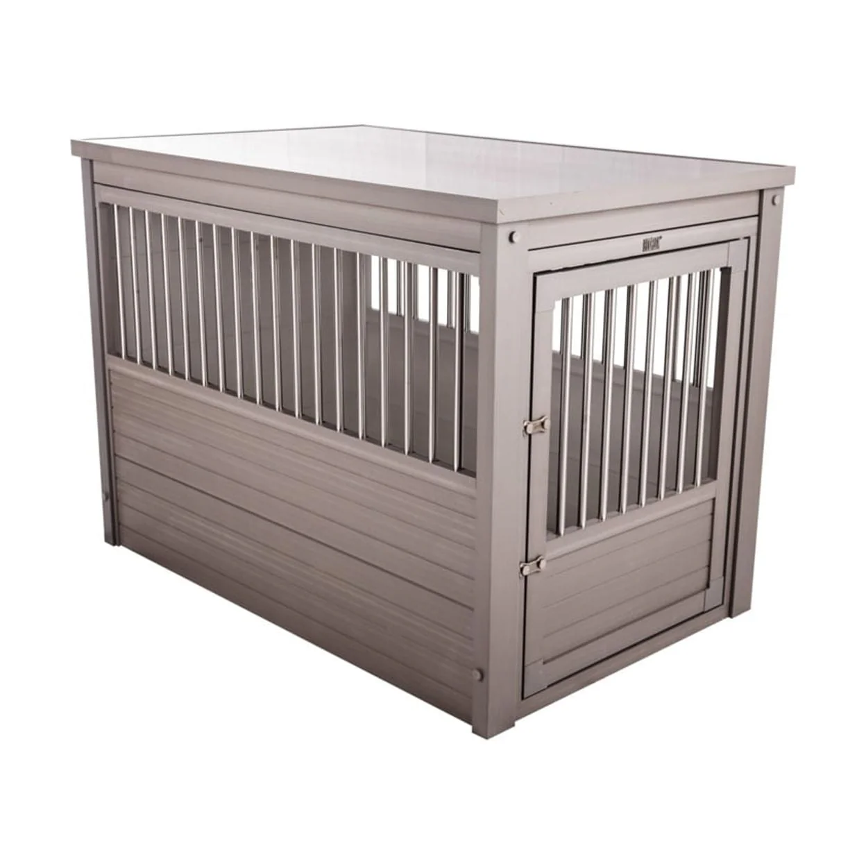 ECOFLEX® Dog Crate End Table - Grey Large - Image 4
