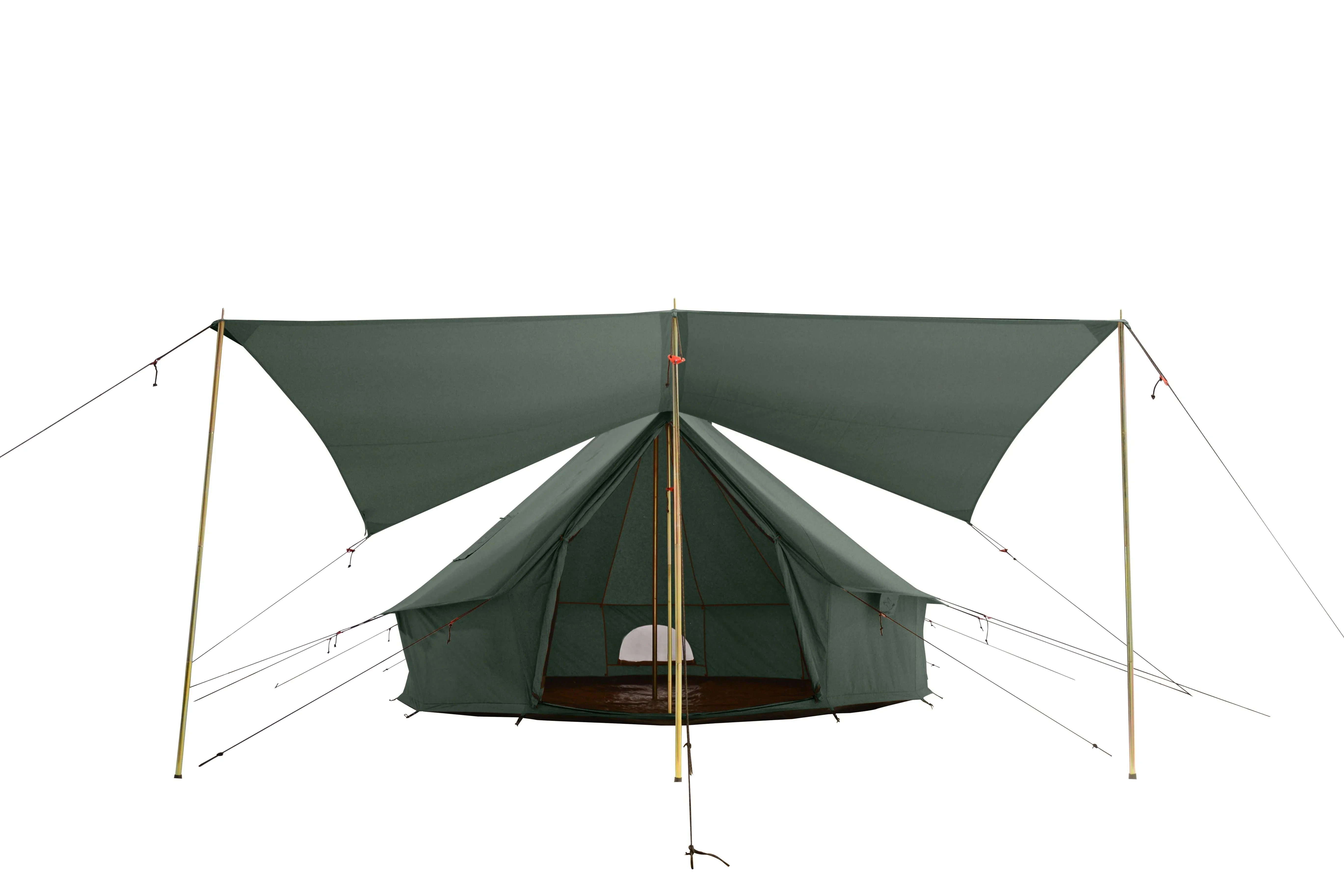White Duck Outdoors Regatta Bell Tent Awning, Desert Red, 10 ft - Complete Canopy With Poles - Image 9 White Duck Outdoors Regatta Bell Tent Awning, Desert Red, 10 ft - Complete Canopy With Poles - Image 9