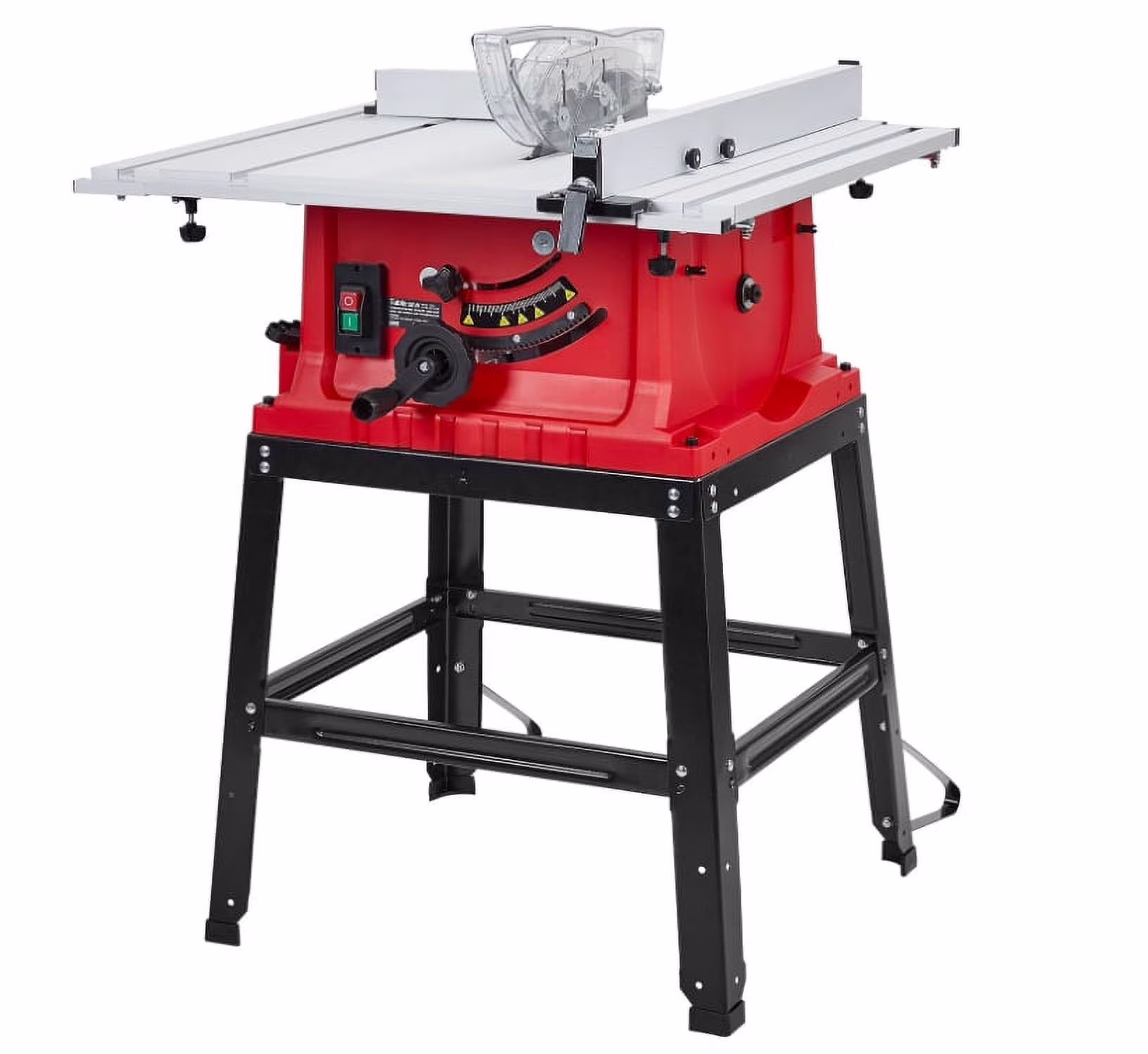 Wpond 1800W, 15A 10in Portable Table Power Saw, 5000 RPM(Gray)
