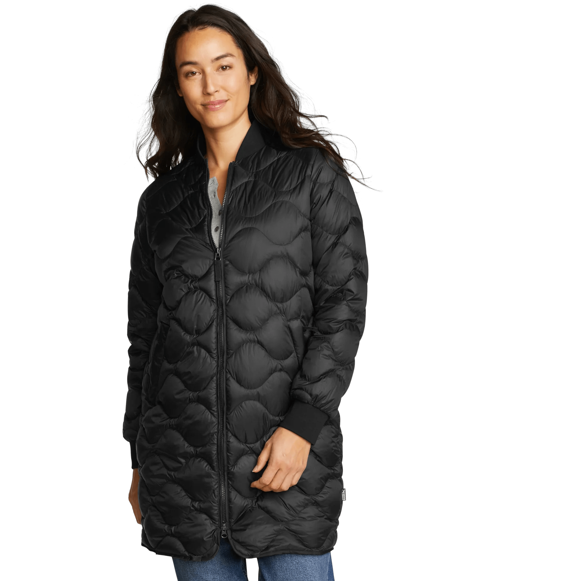 Women's Shaw Long Down Bomber Jacket - Eddie Bauer Outlet