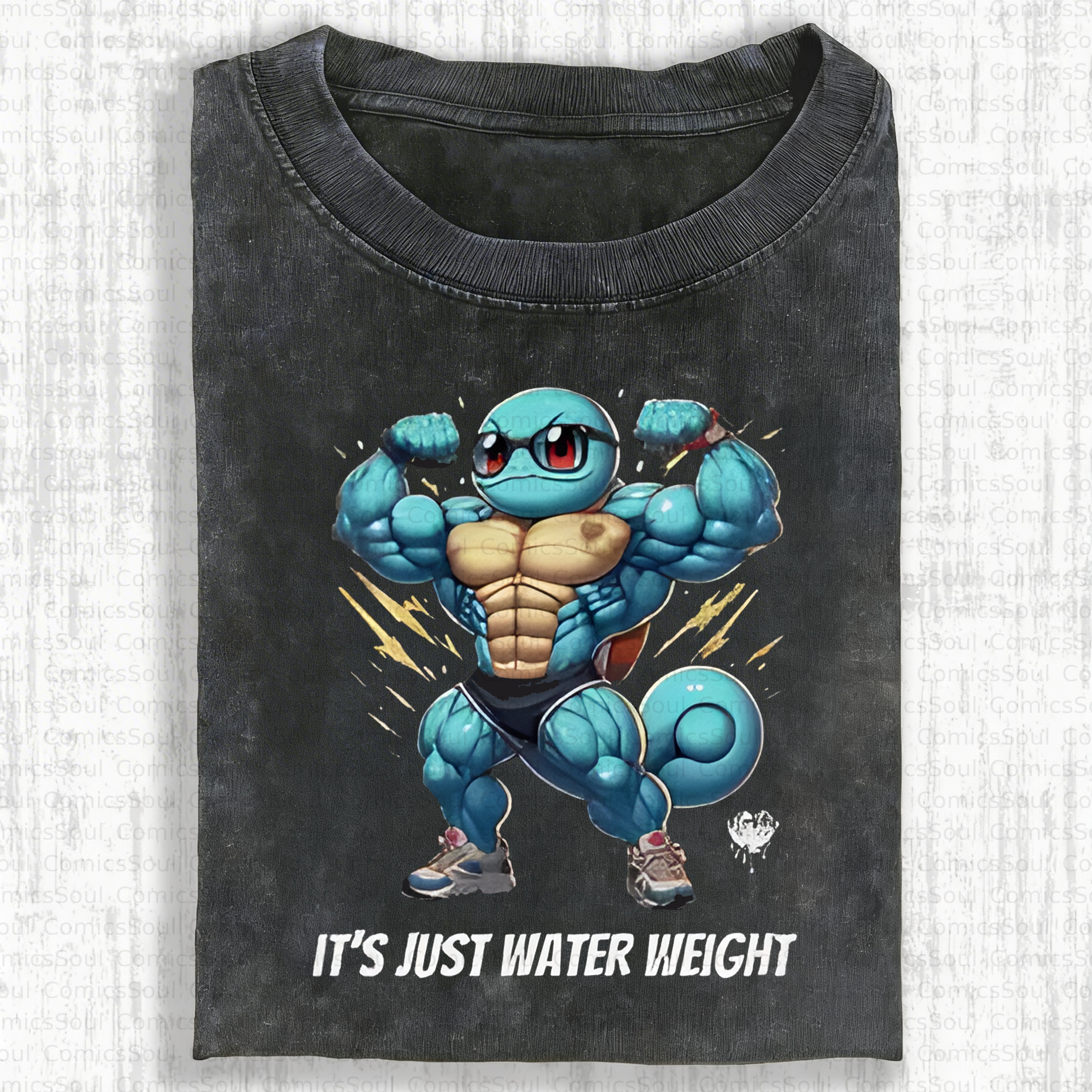 Unisex Anime Inspired Vintage Washed T-Shirt