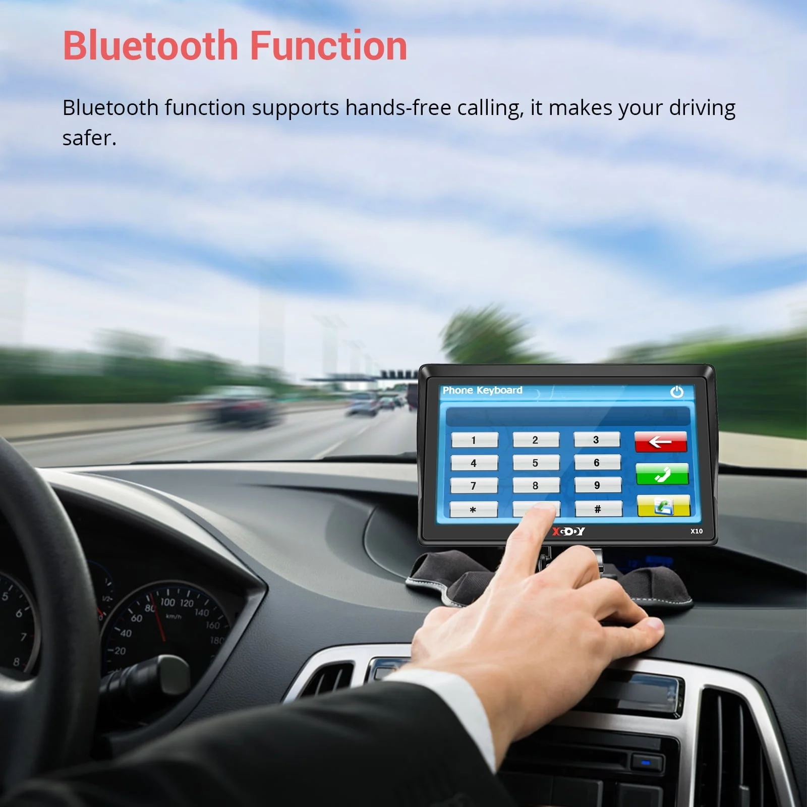XGODY Car GPS Navigation 9 inch Truck GPS Navigator for Car Sat Nav with Real Voice Spoken Alarm, Lifetime Free Map Update, 8GB 256M - Image 10