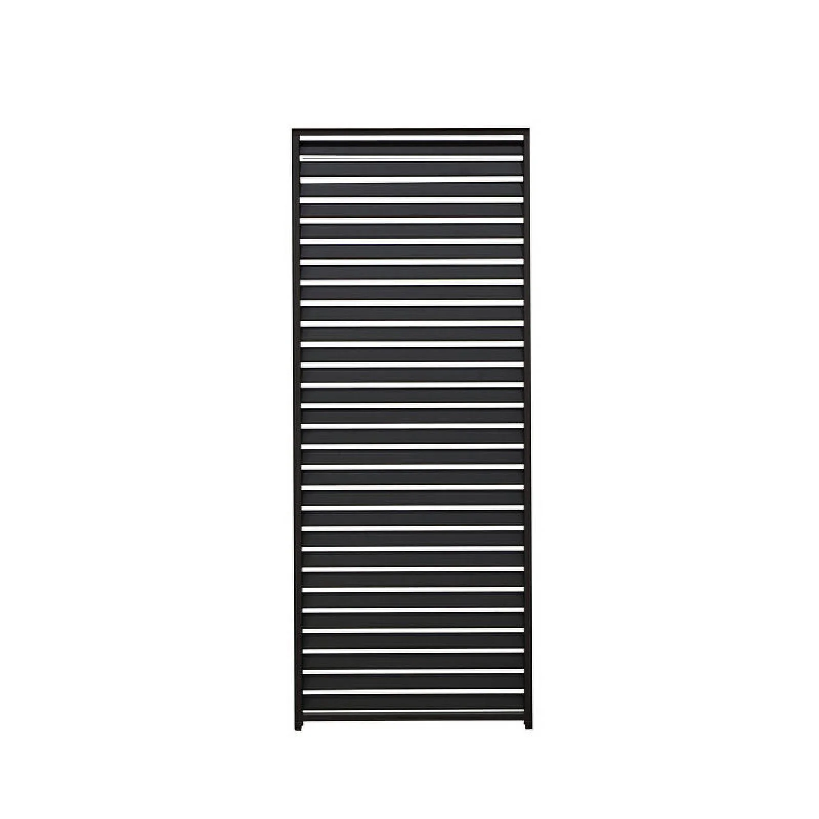 Mirador 10'x10' 111S Outdoor Pergola Accessories-Aluminum Fixed Shutter Wall, Dark Gray - Image 4