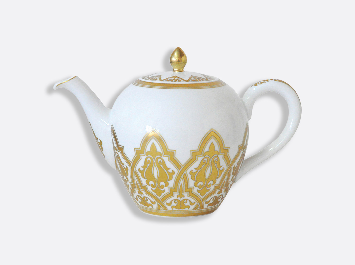 Grand coffret service à thé (théière, crémier, sucrier, 6 tasses et soucoupes thé)