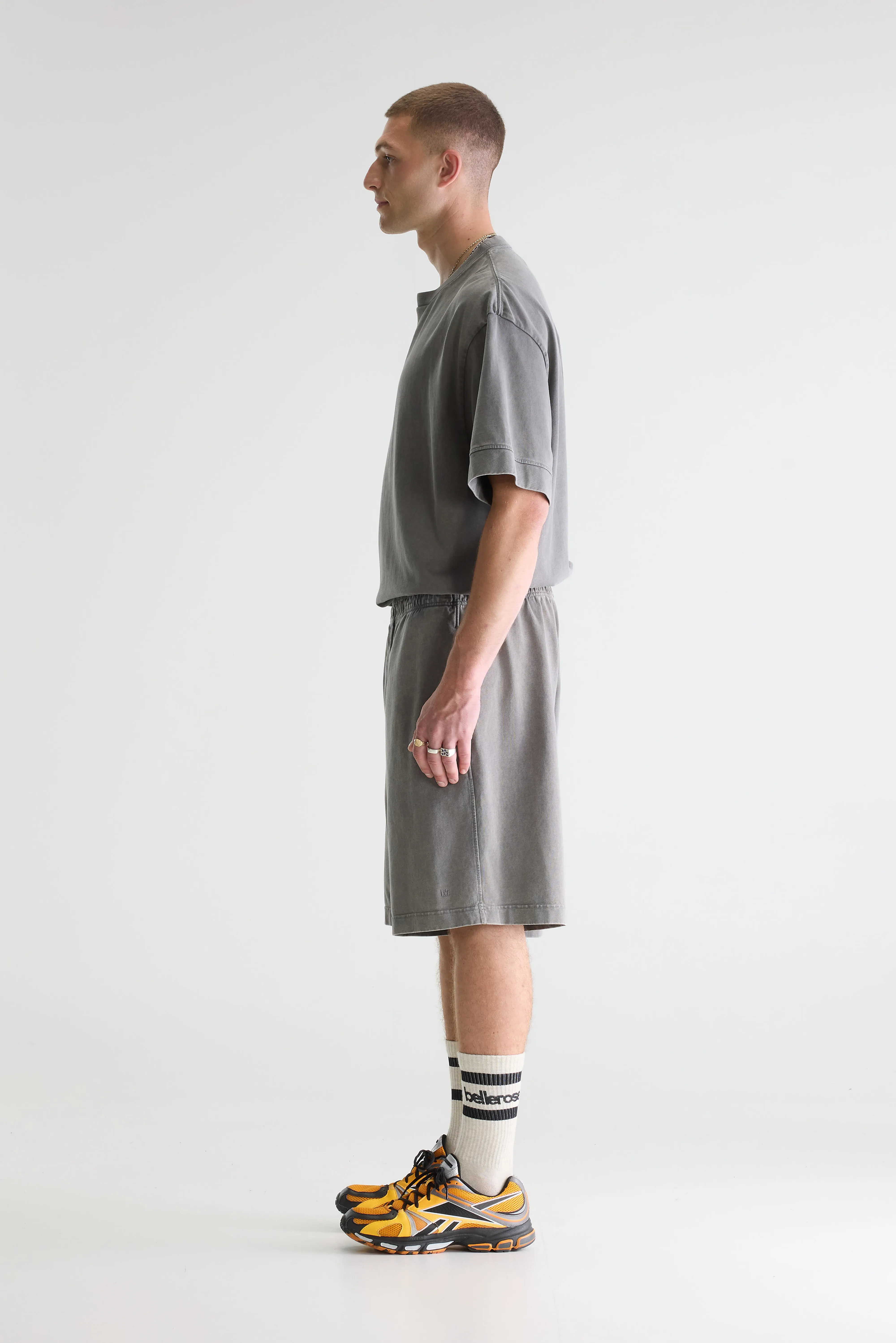 Bellerose Flank wide shorts (261 / M / OXYD GREY)